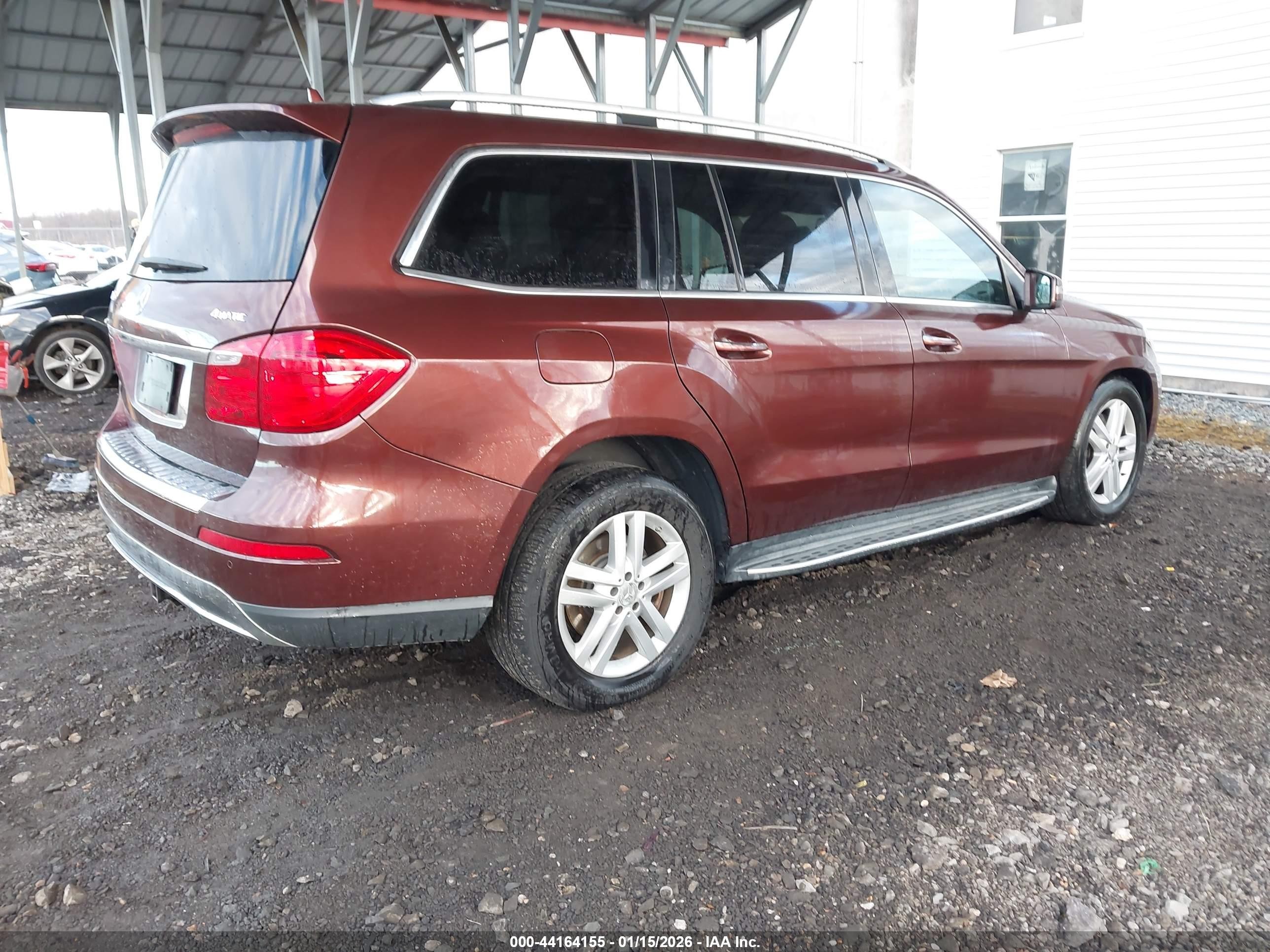 2014 Mercedes-benz Gl 450 4matic Burgundy vin: 4JGDF7CE0EA278765