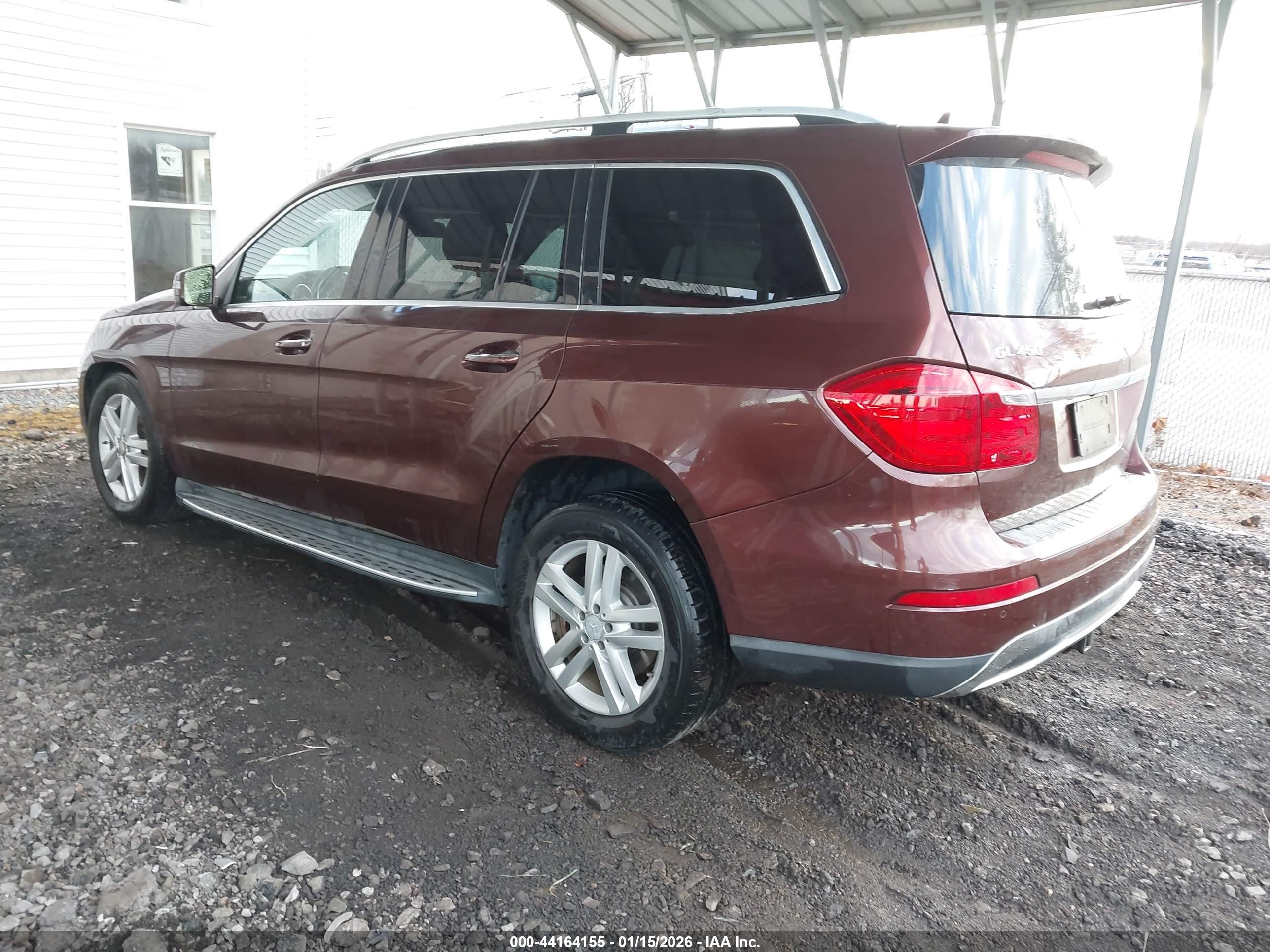 2014 Mercedes-benz Gl 450 4matic Burgundy vin: 4JGDF7CE0EA278765