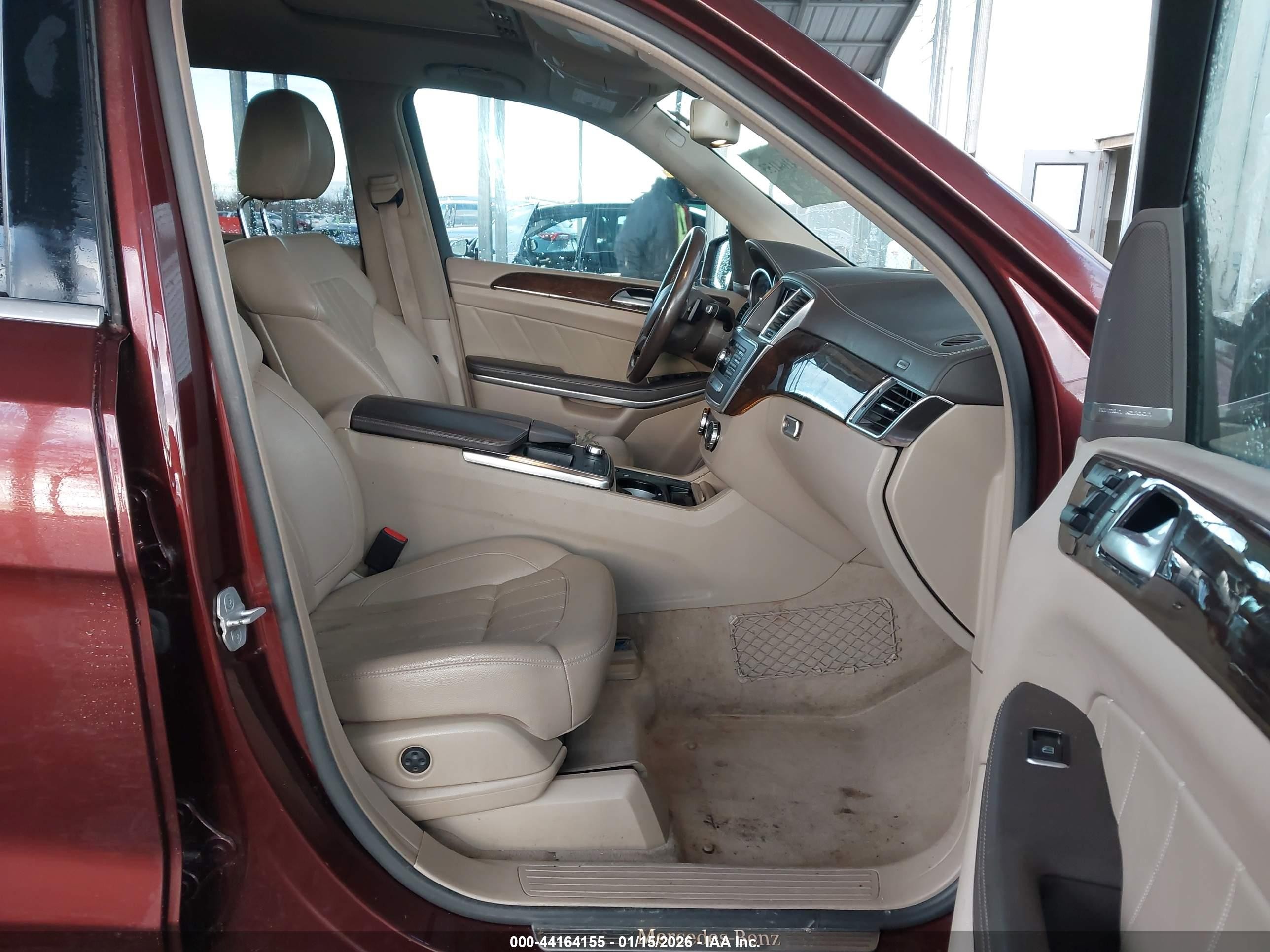 2014 Mercedes-benz Gl 450 4matic Burgundy vin: 4JGDF7CE0EA278765