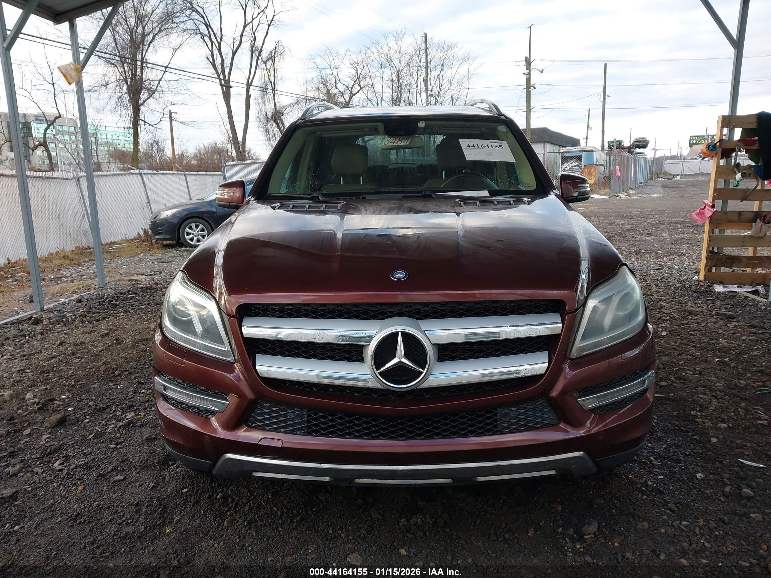 2014 Mercedes-benz Gl 450 4matic Burgundy vin: 4JGDF7CE0EA278765