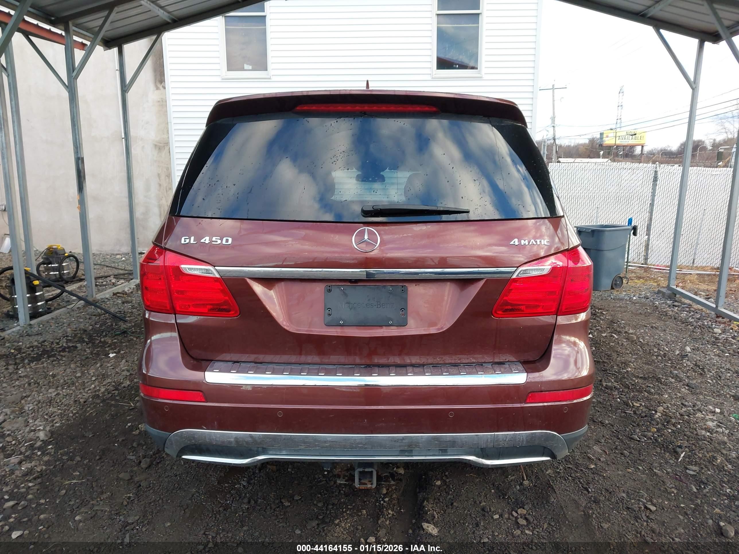 2014 Mercedes-benz Gl 450 4matic Burgundy vin: 4JGDF7CE0EA278765