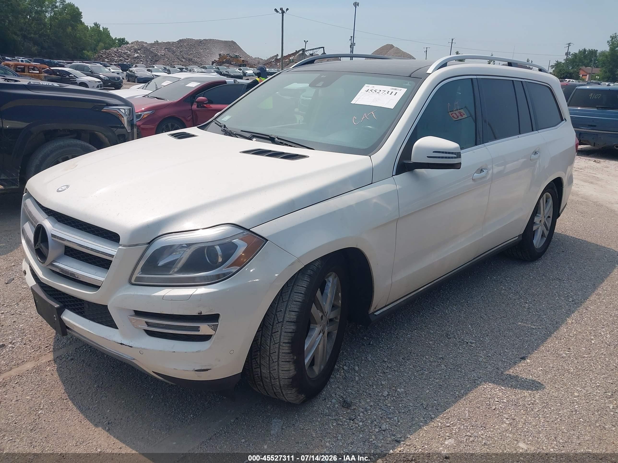 2014 Mercedes-benz Gl 450 4matic Белый vin: 4JGDF7CE0EA286929