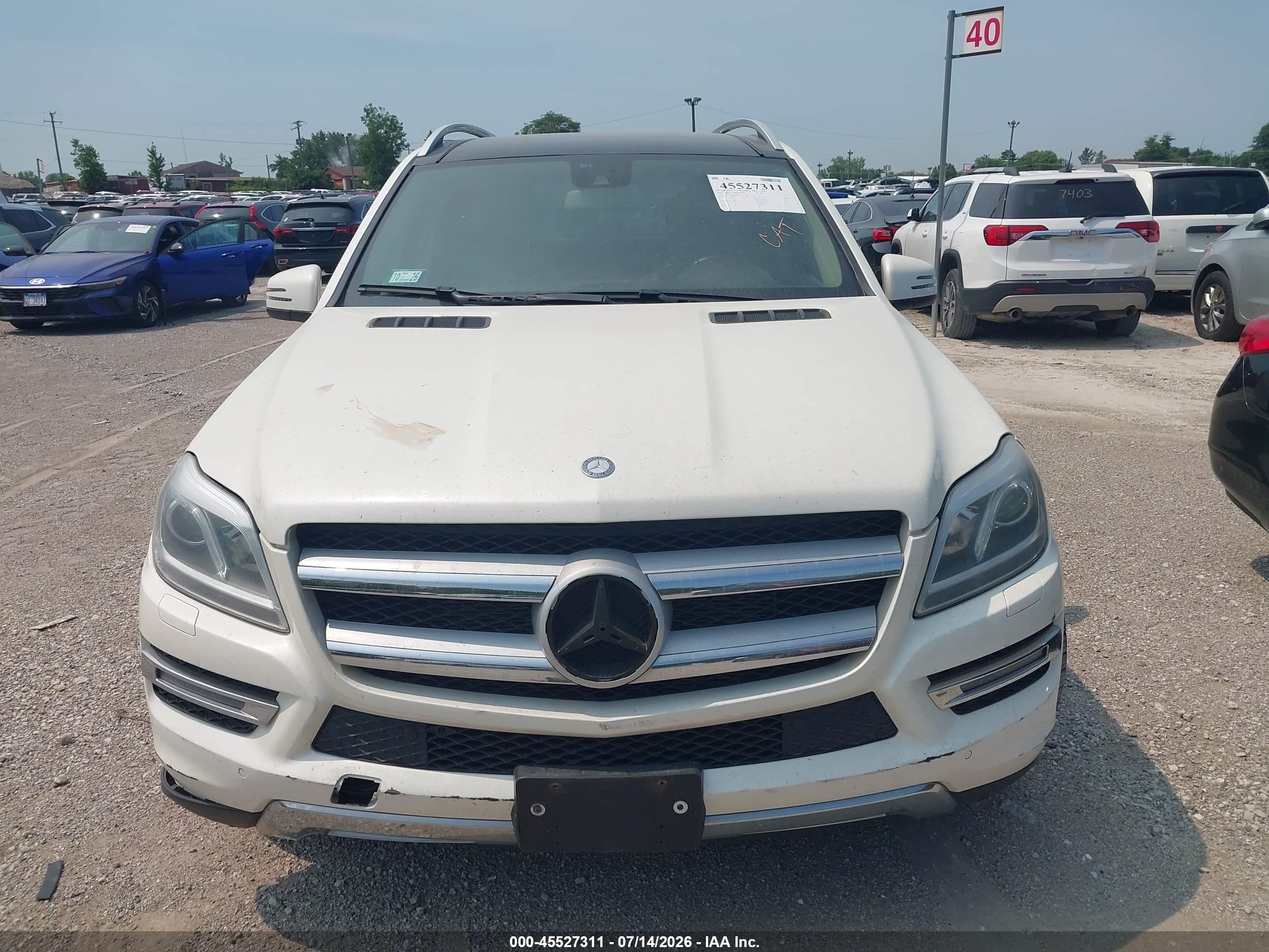 2014 Mercedes-benz Gl 450 4matic Белый vin: 4JGDF7CE0EA286929