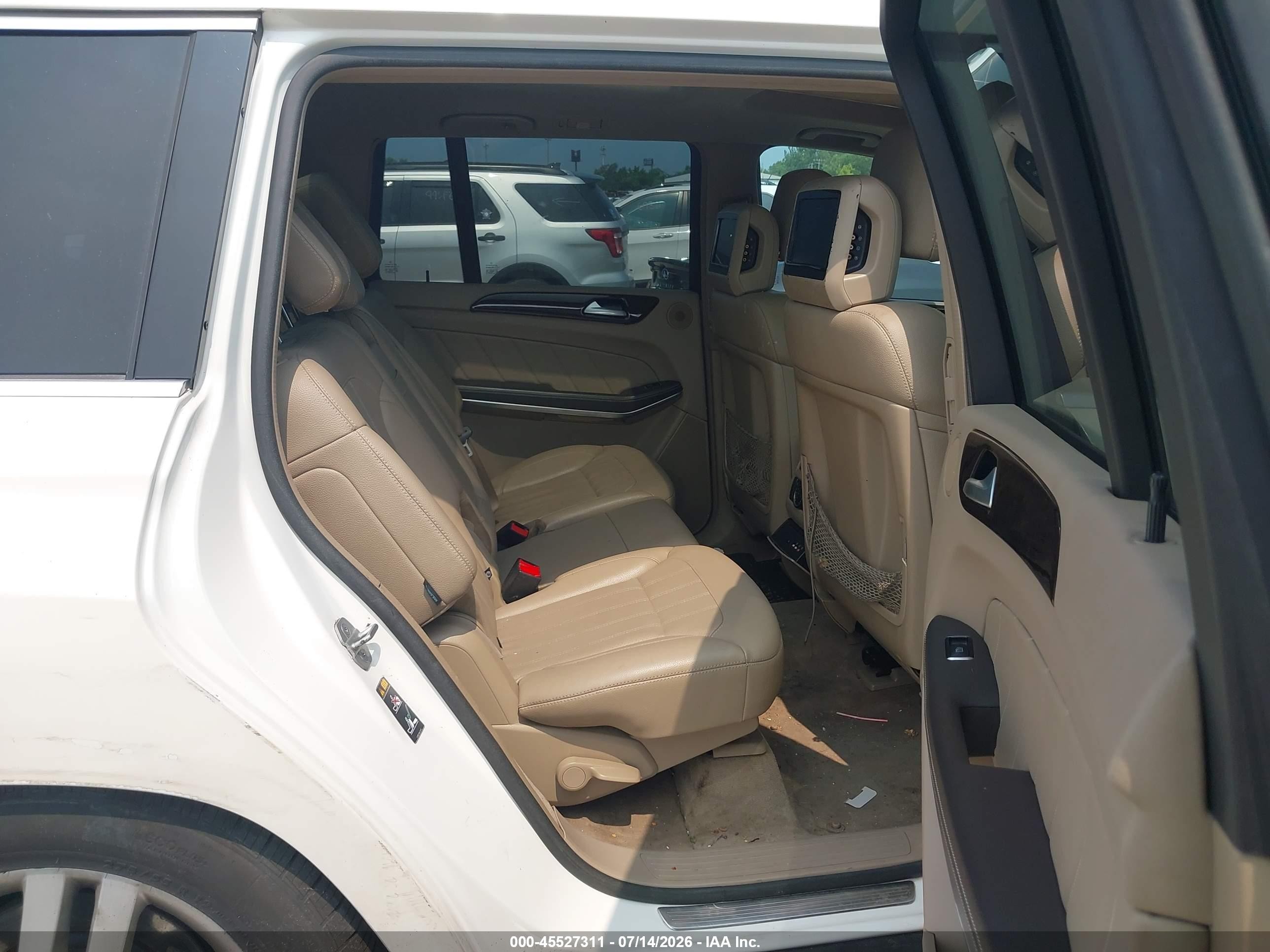 2014 Mercedes-benz Gl 450 4matic Белый vin: 4JGDF7CE0EA286929