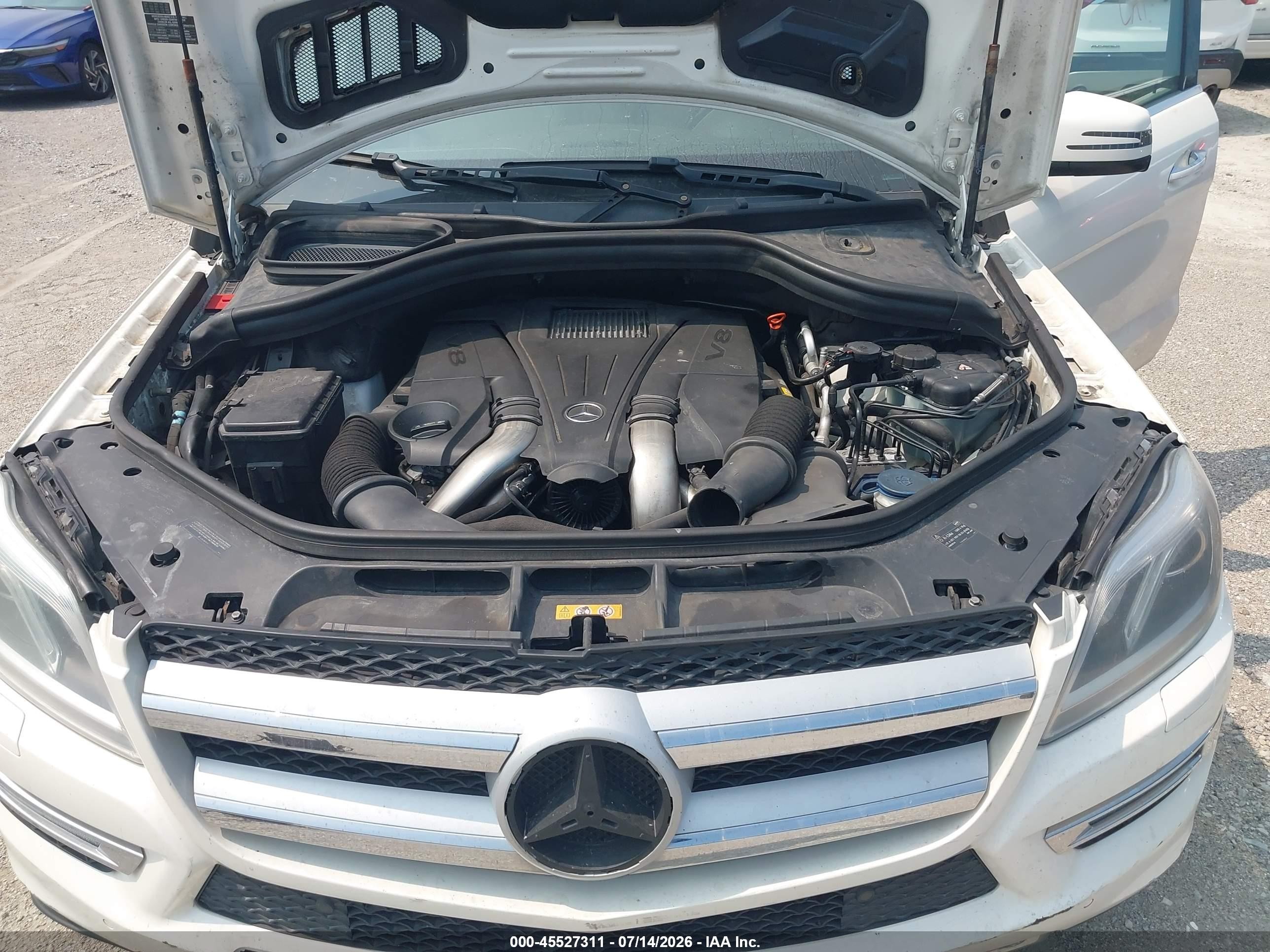 2014 Mercedes-benz Gl 450 4matic Белый vin: 4JGDF7CE0EA286929