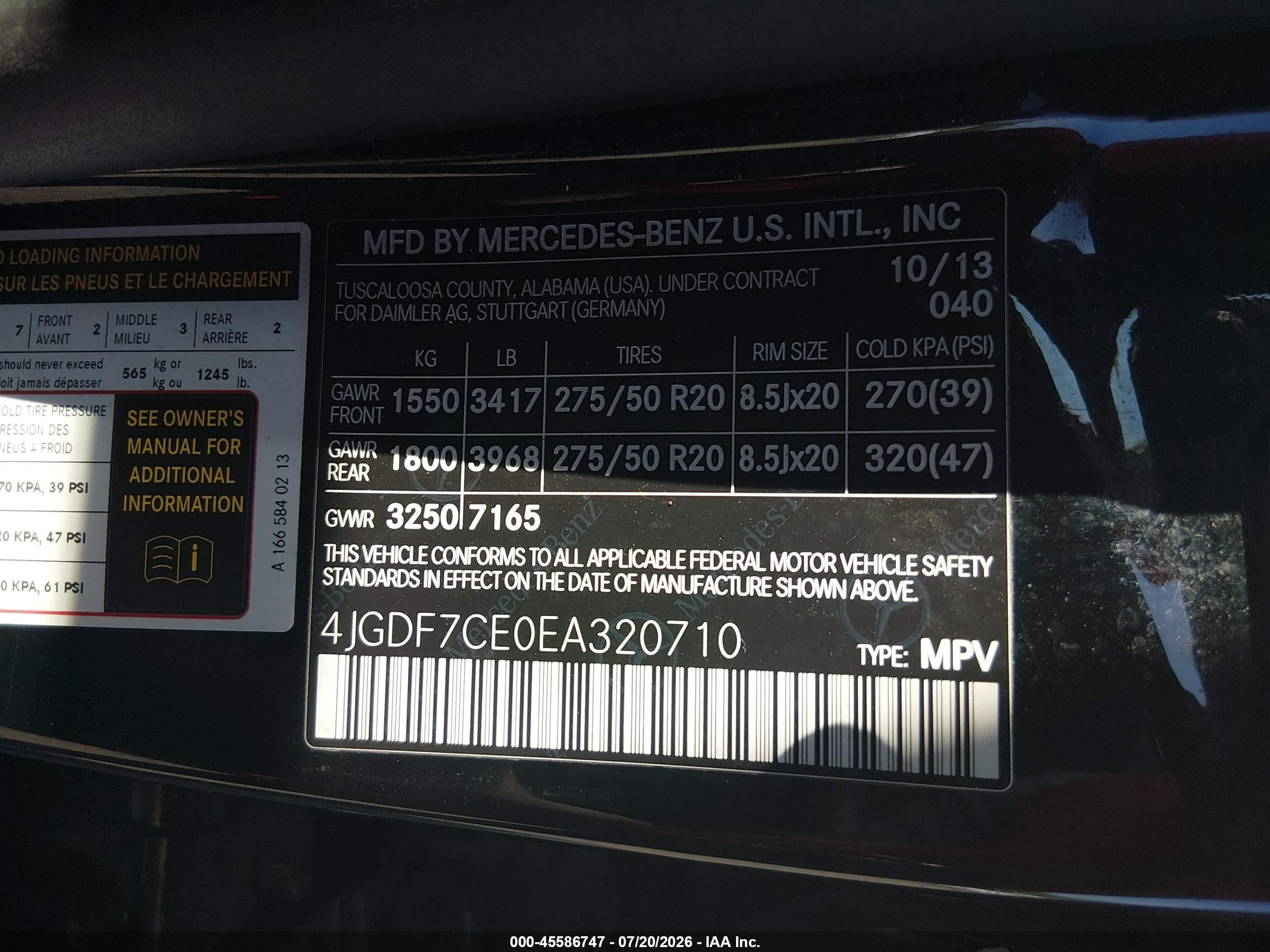 2014 Mercedes-benz Gl 450 4matic Black vin: 4JGDF7CE0EA320710
