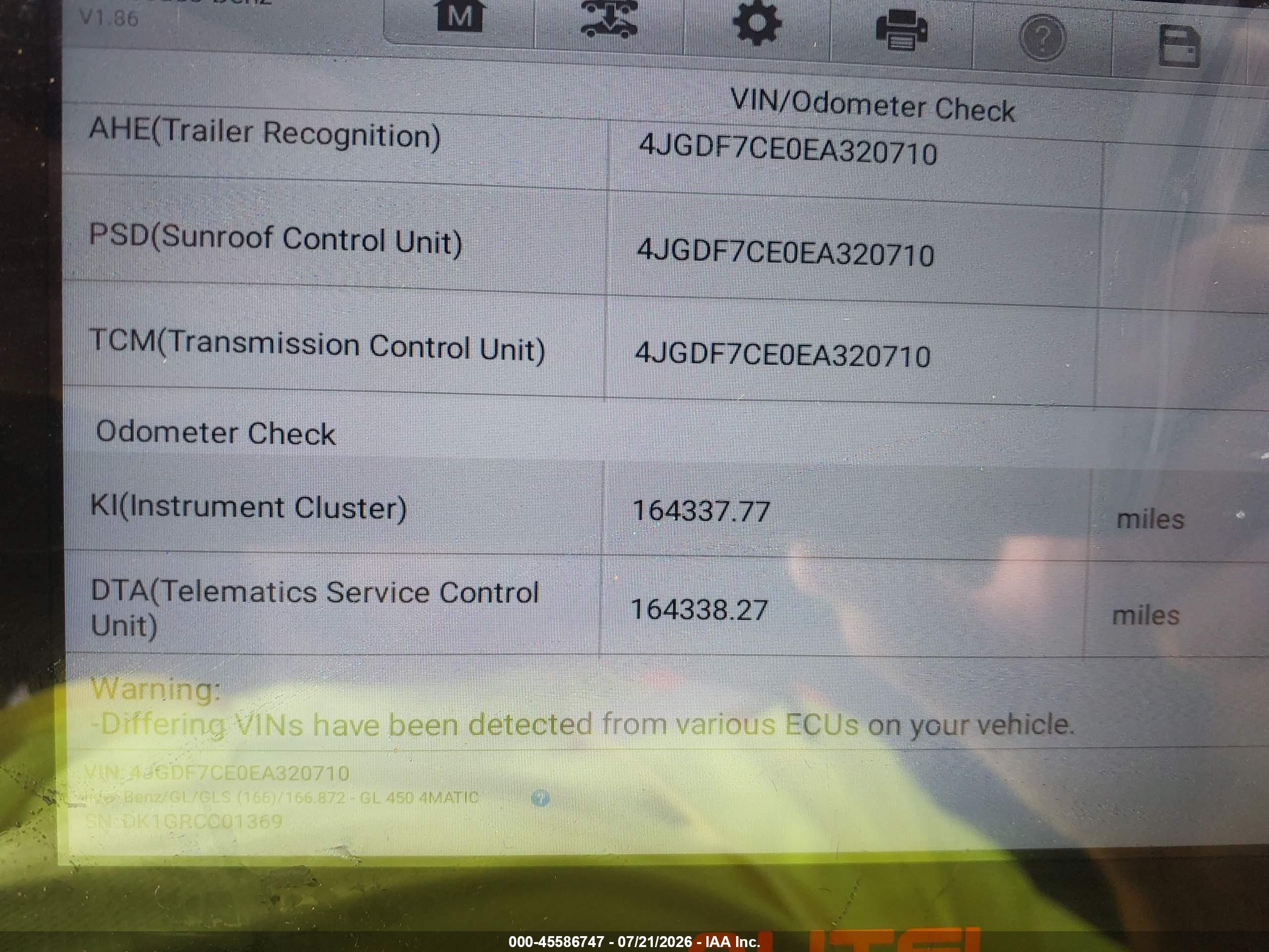 2014 Mercedes-benz Gl 450 4matic Black vin: 4JGDF7CE0EA320710