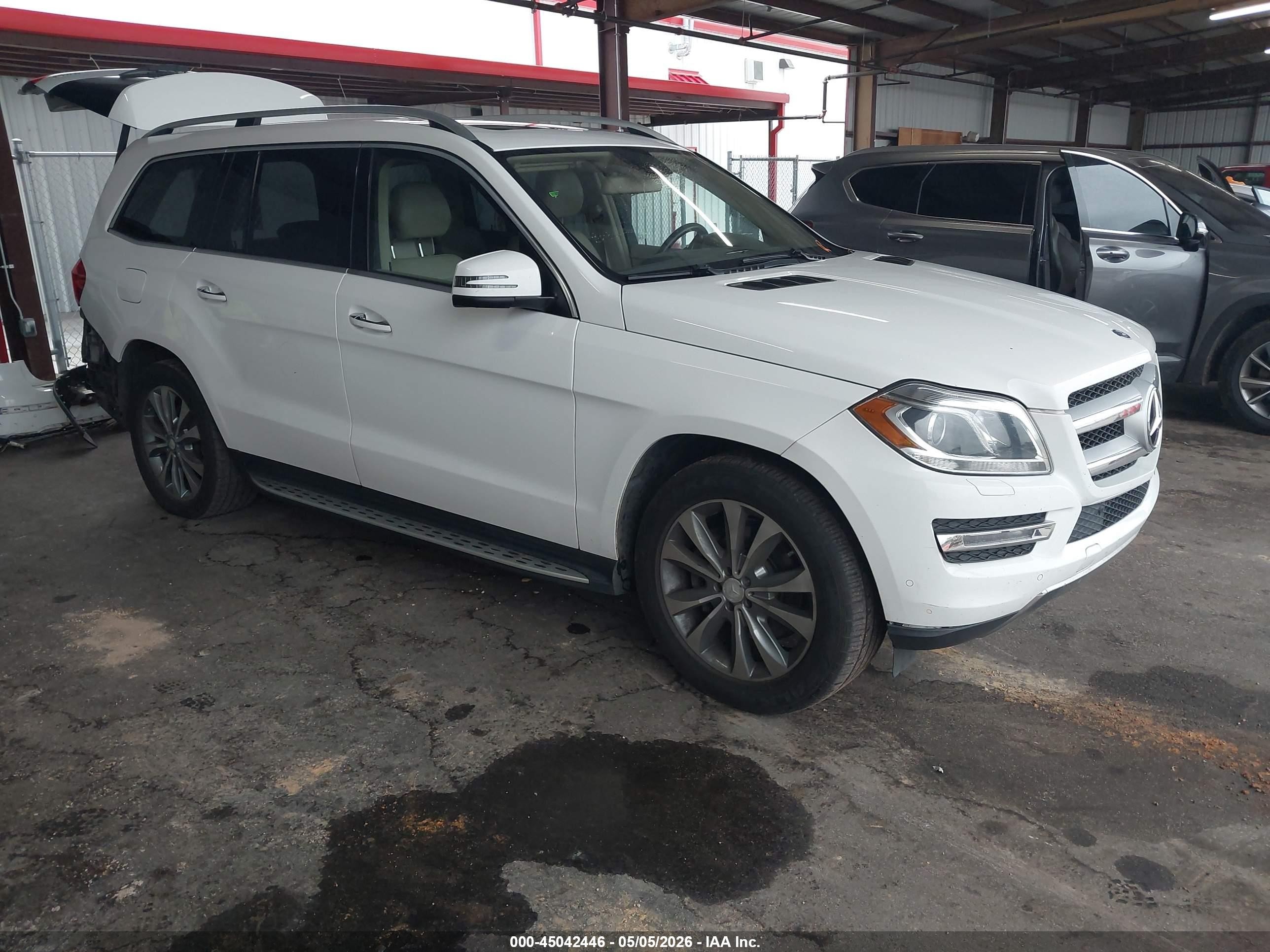2014 Mercedes-benz Gl 450 4matic White vin: 4JGDF7CE0EA371253