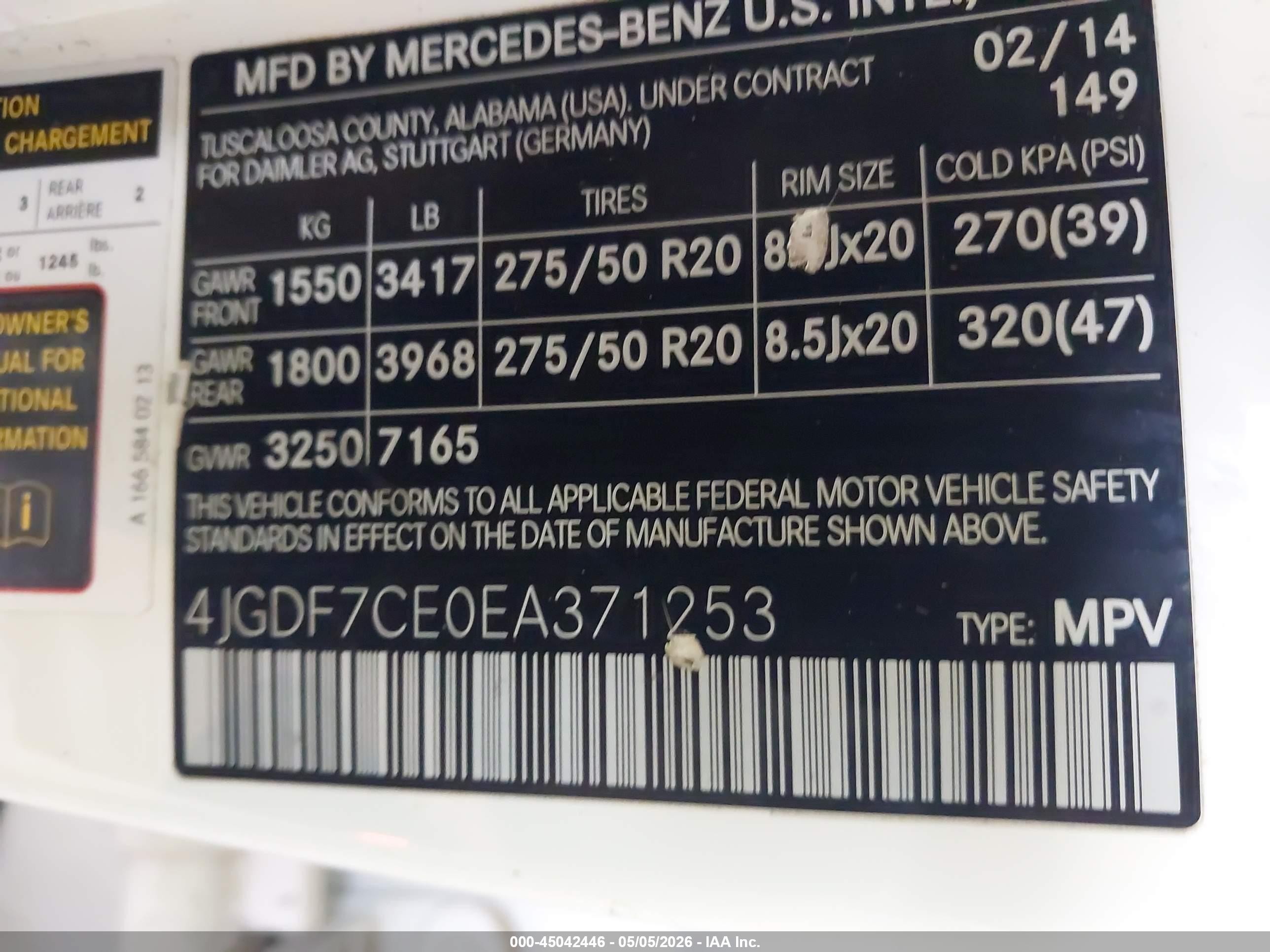 2014 Mercedes-benz Gl 450 4matic White vin: 4JGDF7CE0EA371253