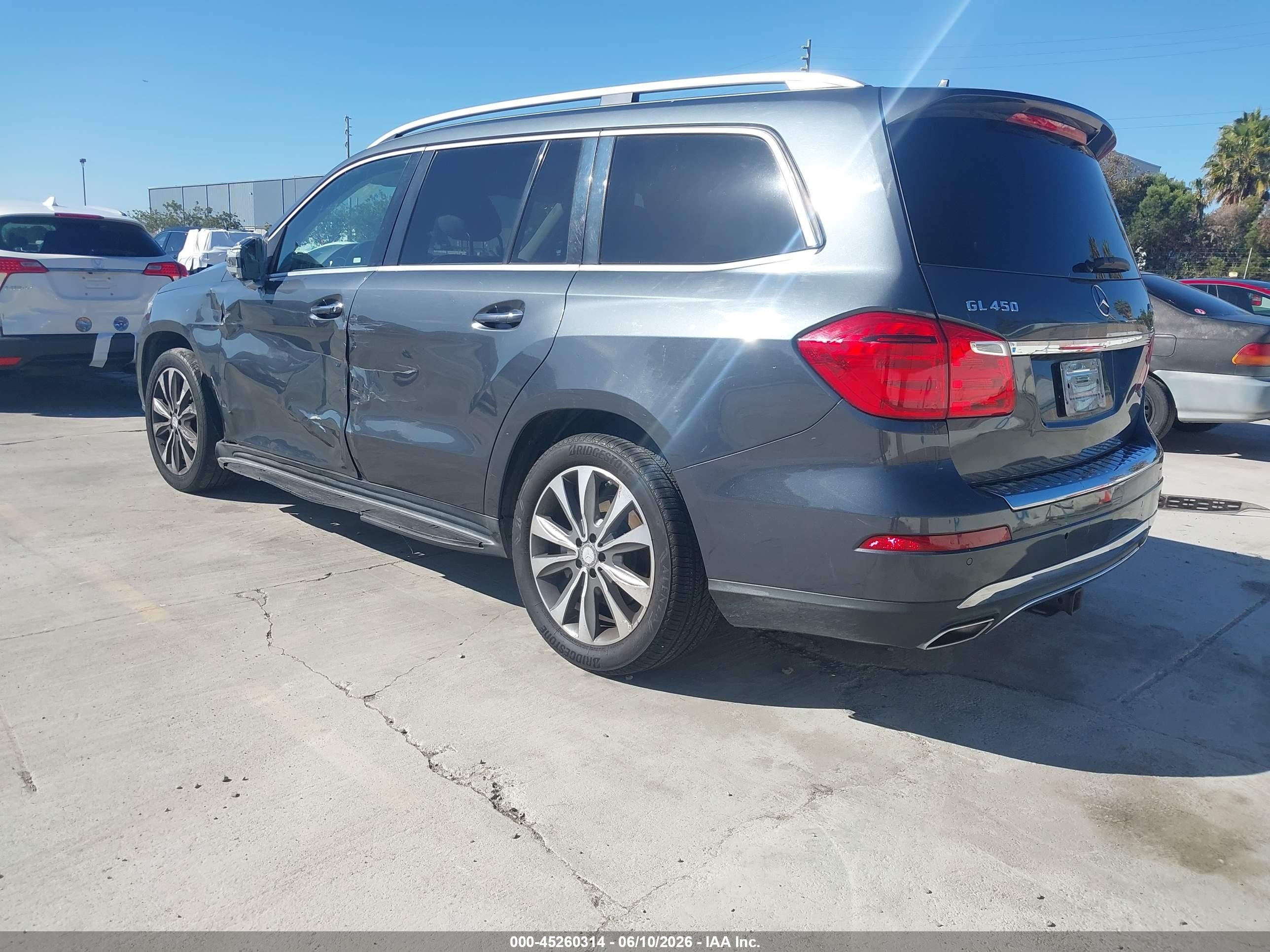 2014 Mercedes-benz Gl 450 4matic Gray vin: 4JGDF7CE0EA385671