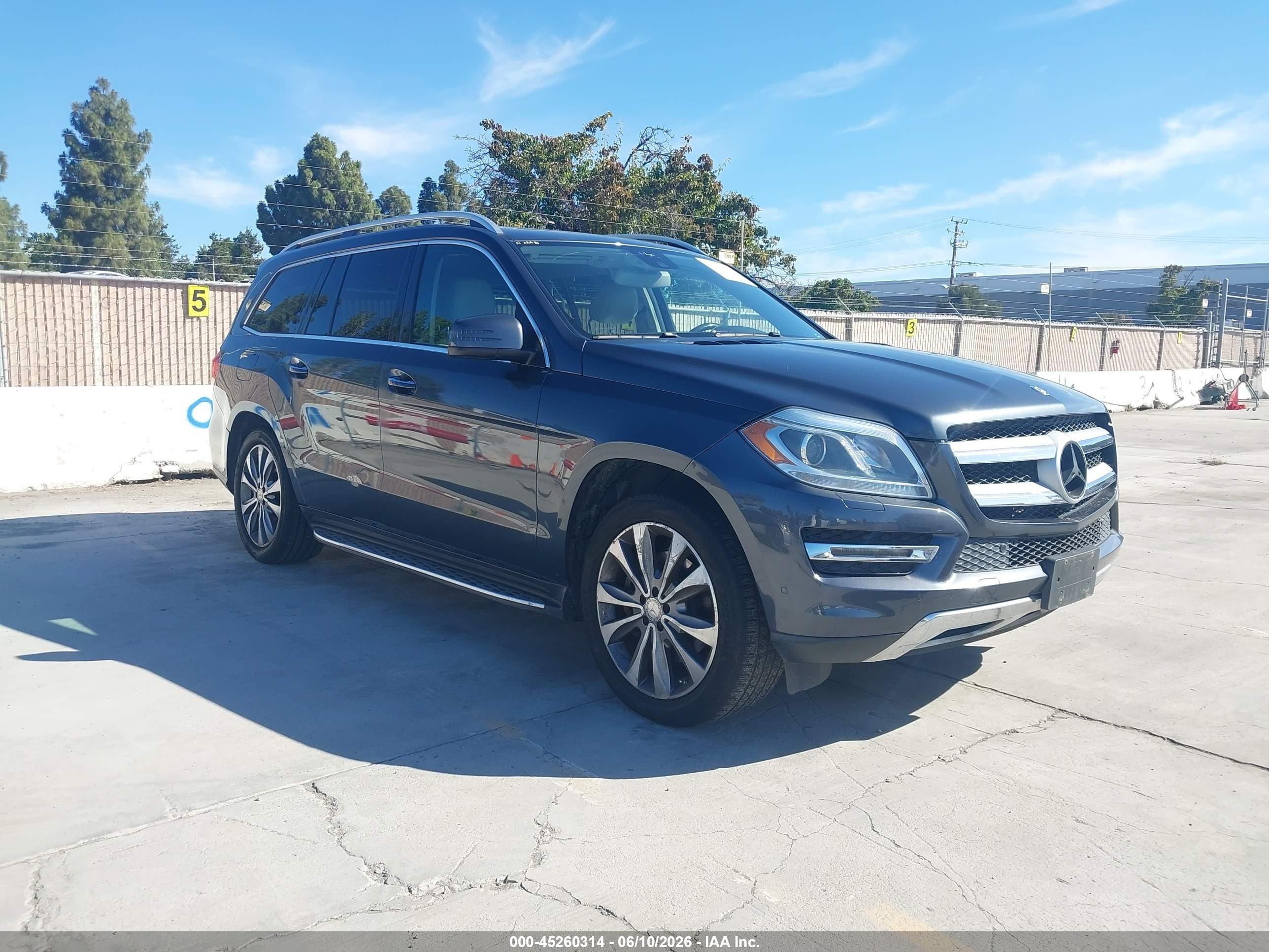 2014 Mercedes-benz Gl 450 4matic Gray vin: 4JGDF7CE0EA385671