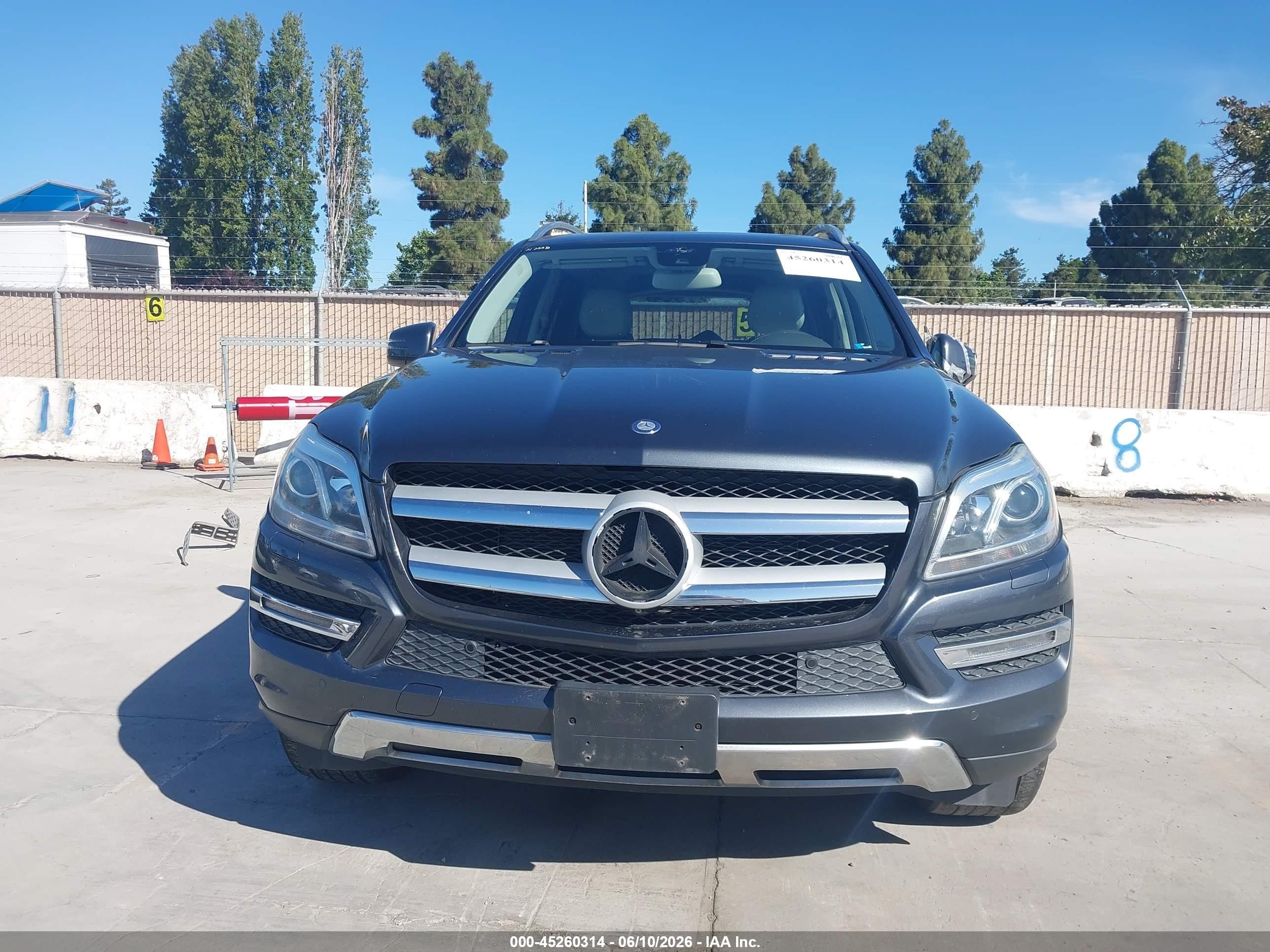 2014 Mercedes-benz Gl 450 4matic Gray vin: 4JGDF7CE0EA385671