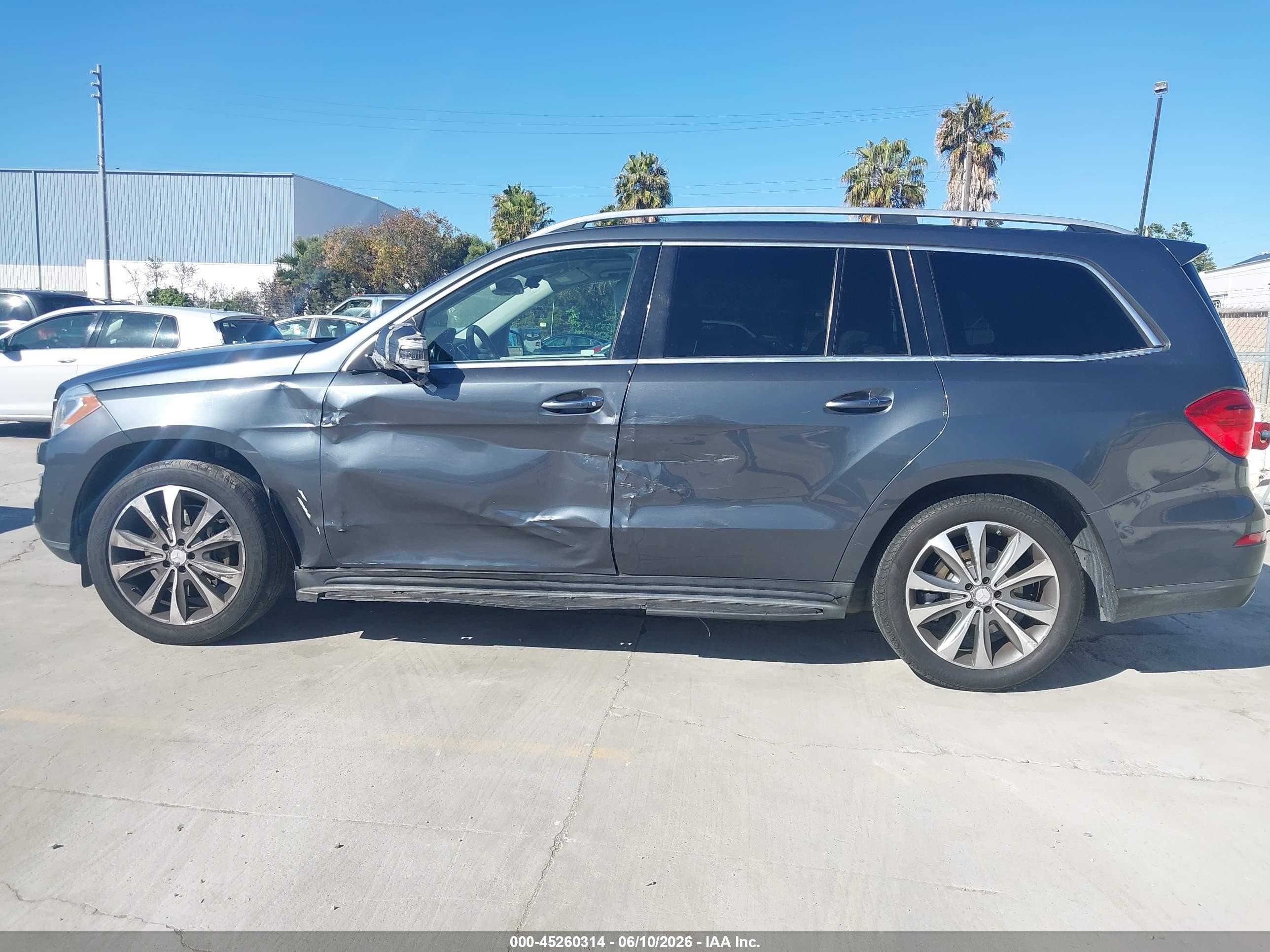 2014 Mercedes-benz Gl 450 4matic Gray vin: 4JGDF7CE0EA385671
