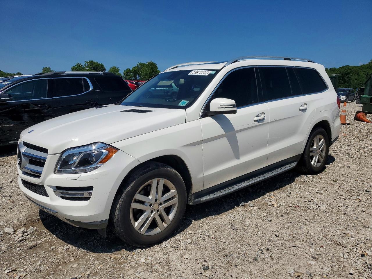 2014 Mercedes-benz Gl 450 4matic White vin: 4JGDF7CE0EA422833