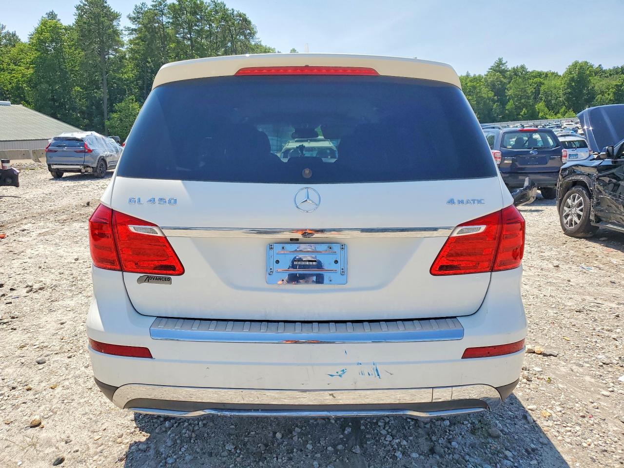 2014 Mercedes-benz Gl 450 4matic White vin: 4JGDF7CE0EA422833