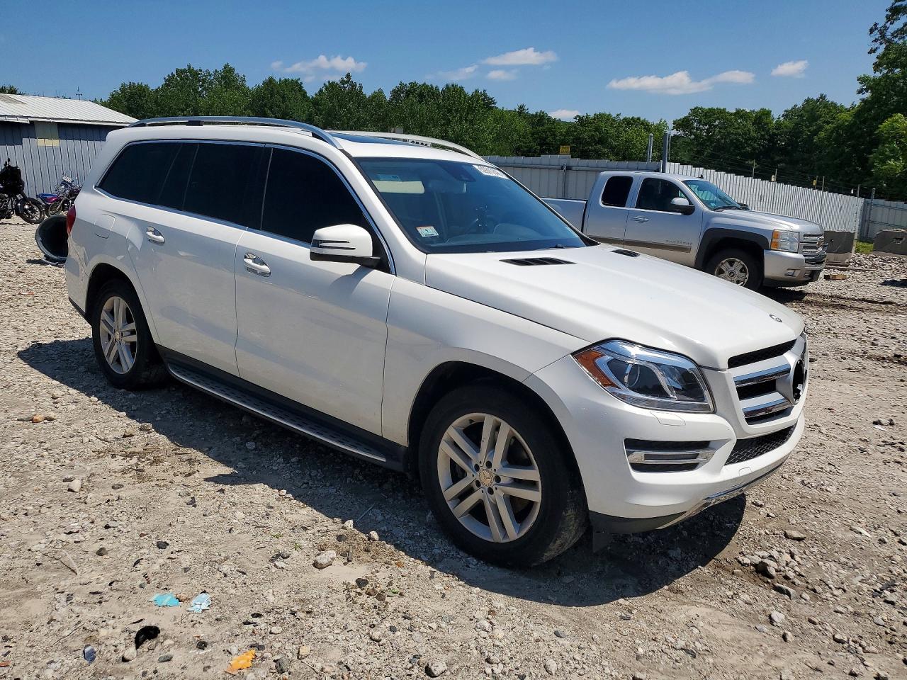 2014 Mercedes-benz Gl 450 4matic White vin: 4JGDF7CE0EA422833