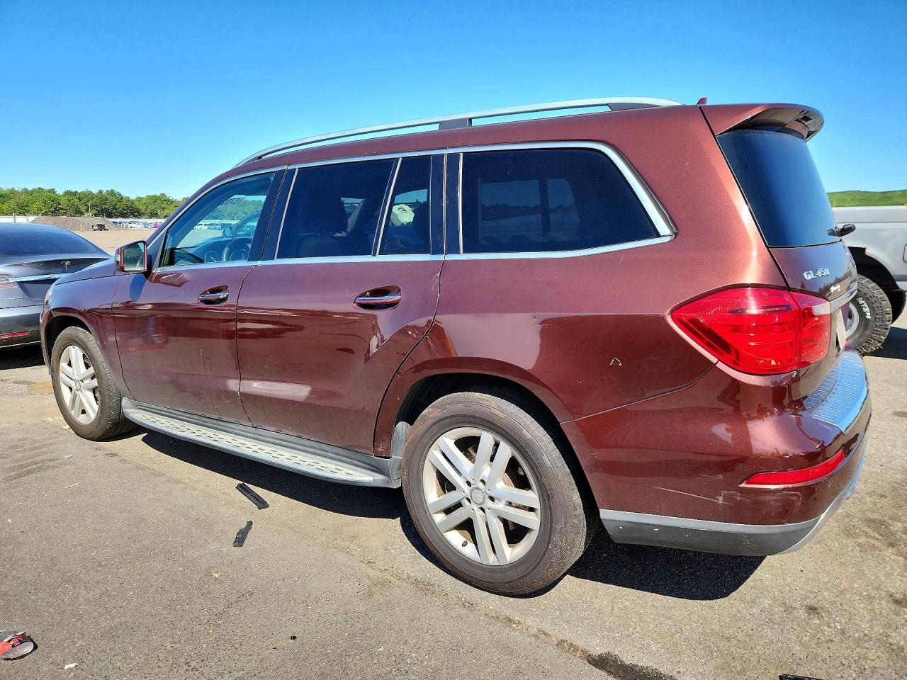 2013 Mercedes-benz Gl 450 4matic Maroon vin: 4JGDF7CE1DA124385