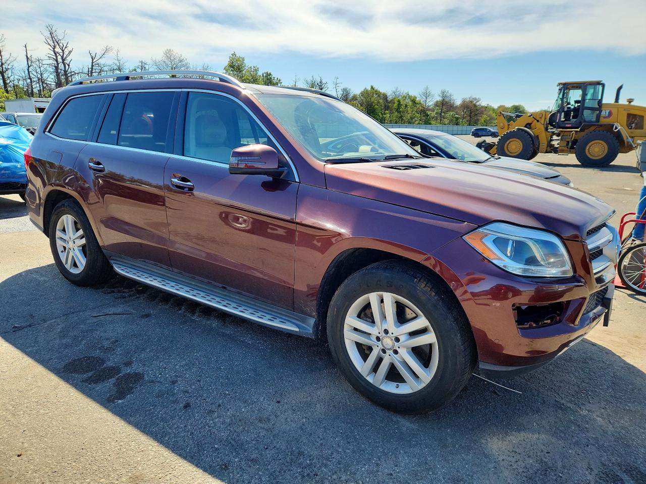 2013 Mercedes-benz Gl 450 4matic Maroon vin: 4JGDF7CE1DA124385