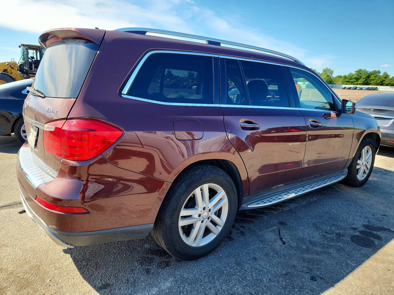 2013 Mercedes-benz Gl 450 4matic Maroon vin: 4JGDF7CE1DA124385