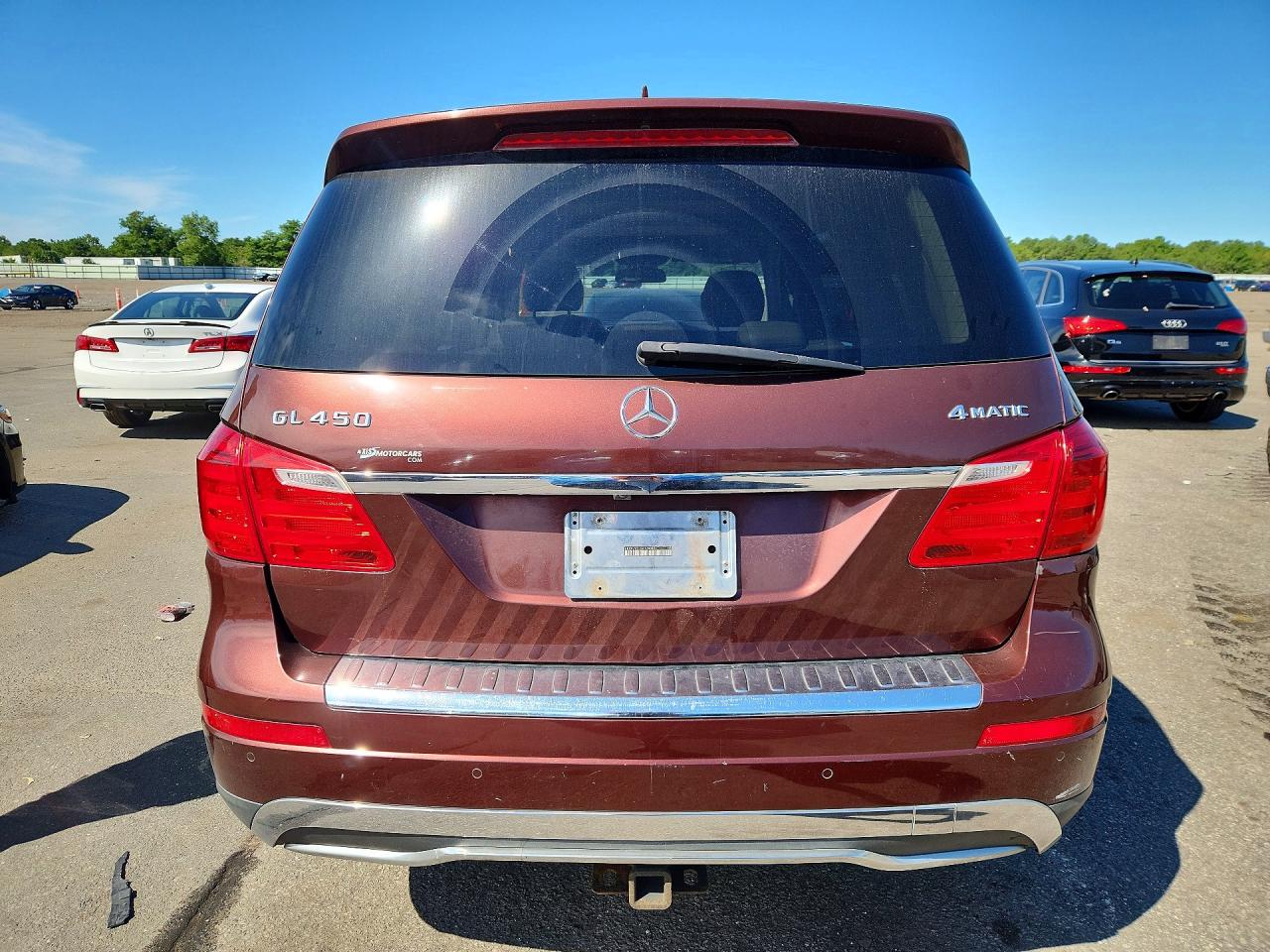 2013 Mercedes-benz Gl 450 4matic Maroon vin: 4JGDF7CE1DA124385