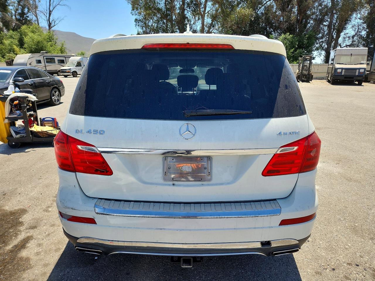 2013 Mercedes-benz Gl 450 4matic White vin: 4JGDF7CE1DA140148