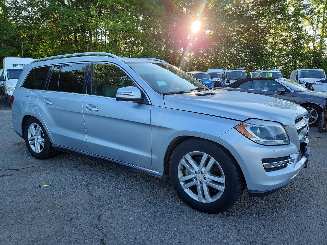 2013 Mercedes-benz Gl 450 4matic Silver vin: 4JGDF7CE1DA180150