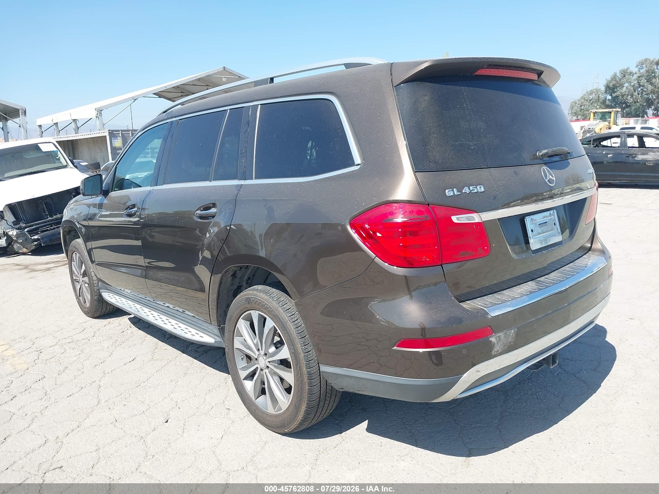 2013 Mercedes-benz Gl 450 4matic Brown vin: 4JGDF7CE1DA192668