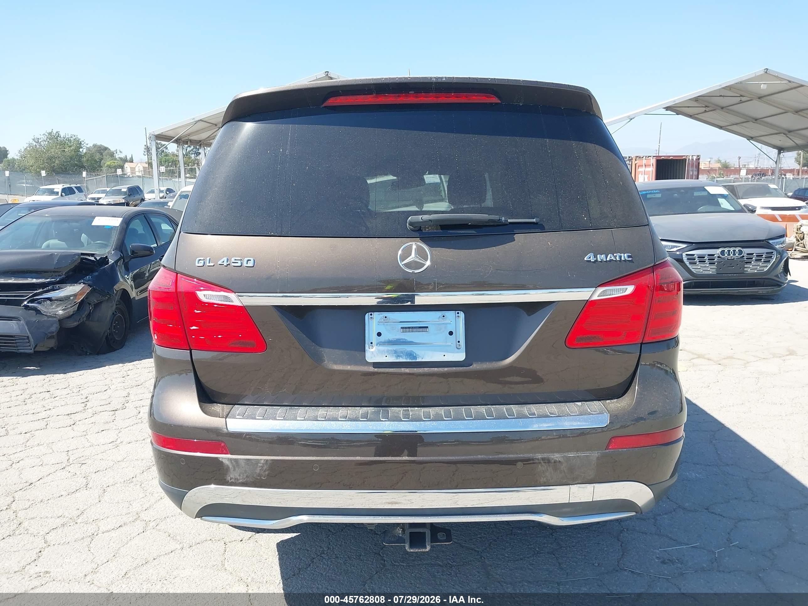 2013 Mercedes-benz Gl 450 4matic Brown vin: 4JGDF7CE1DA192668