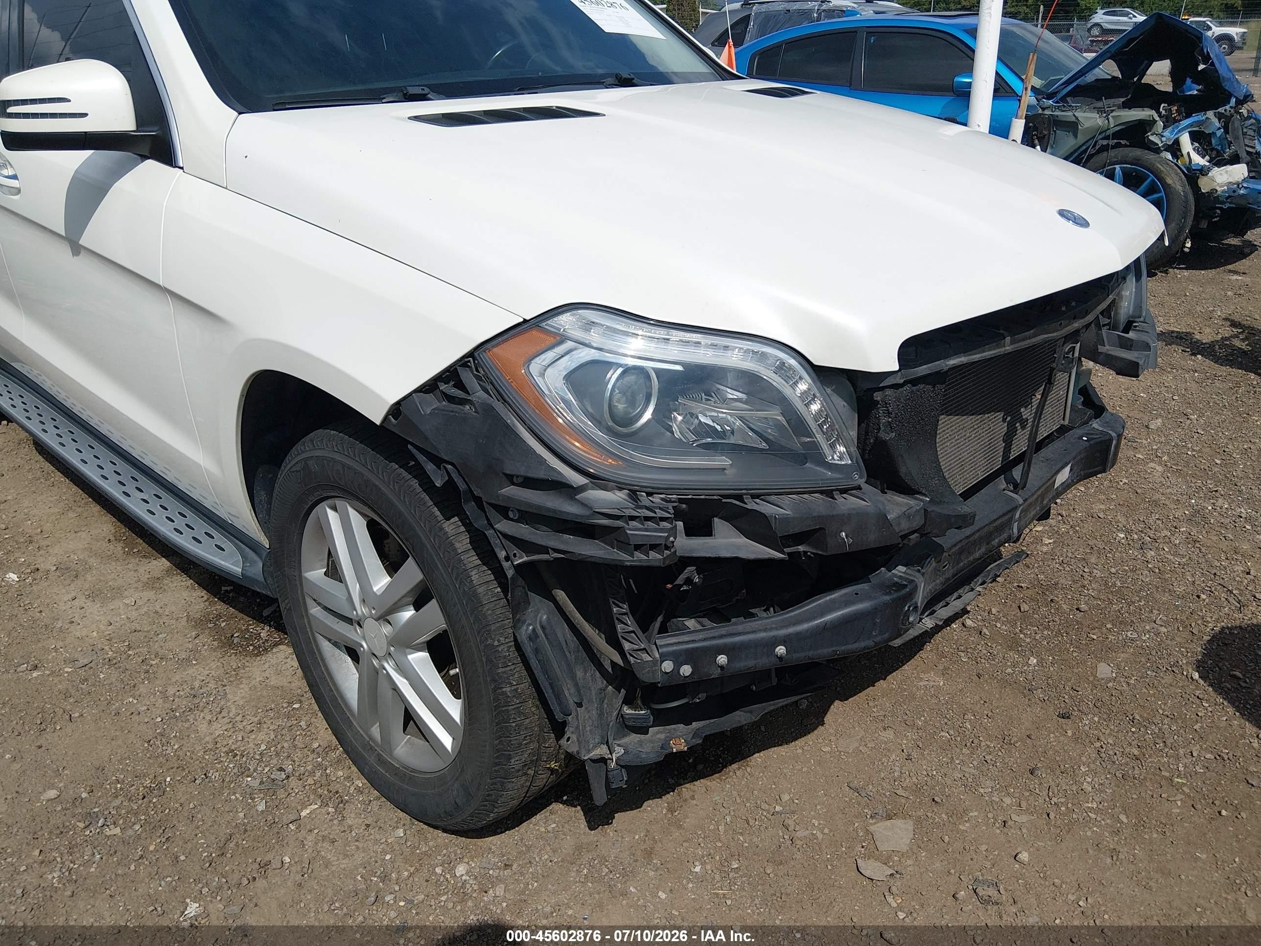 2014 Mercedes-benz Gl 450 4matic White vin: 4JGDF7CE1EA272120