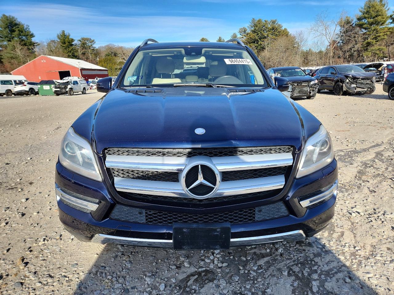 2014 Mercedes-benz Gl 450 4matic Blue vin: 4JGDF7CE1EA323941