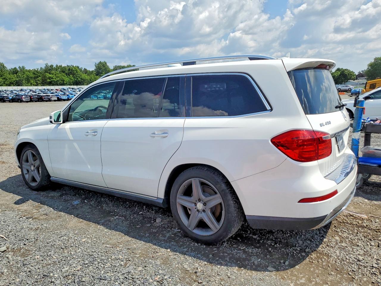 2014 Mercedes-benz Gl 450 4matic White vin: 4JGDF7CE1EA325138