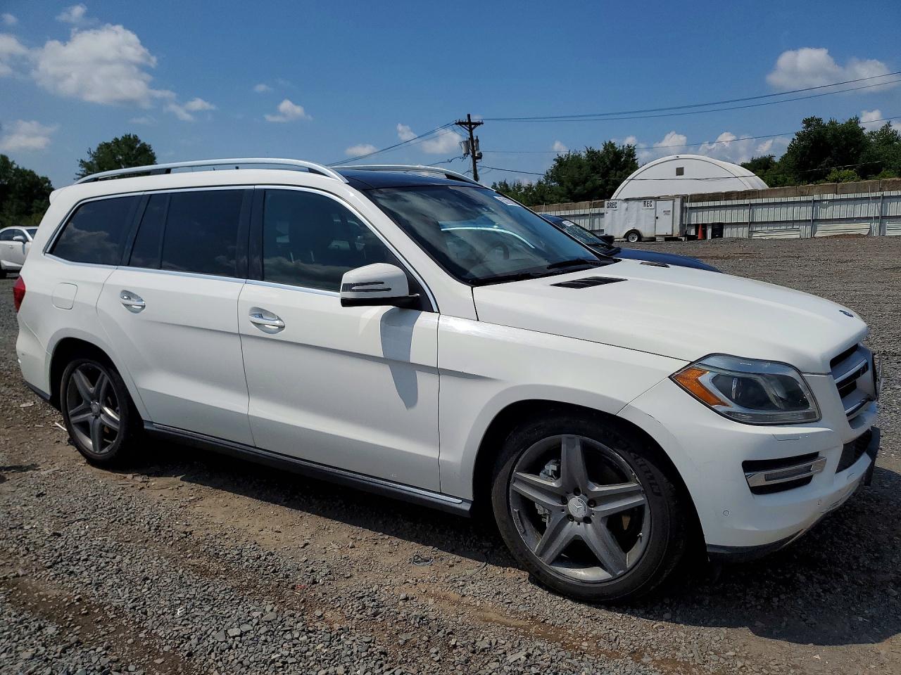 2014 Mercedes-benz Gl 450 4matic White vin: 4JGDF7CE1EA325138