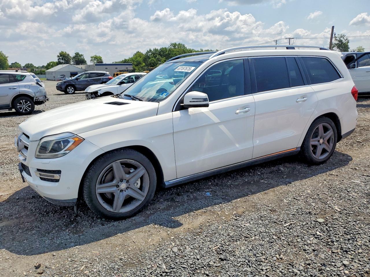 2014 Mercedes-benz Gl 450 4matic White vin: 4JGDF7CE1EA325138