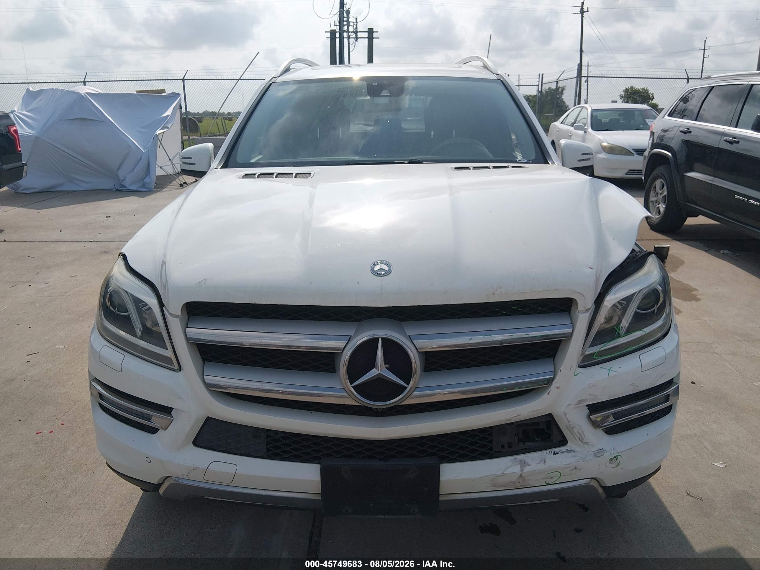 2014 Mercedes-benz Gl 450 4matic White vin: 4JGDF7CE1EA385999