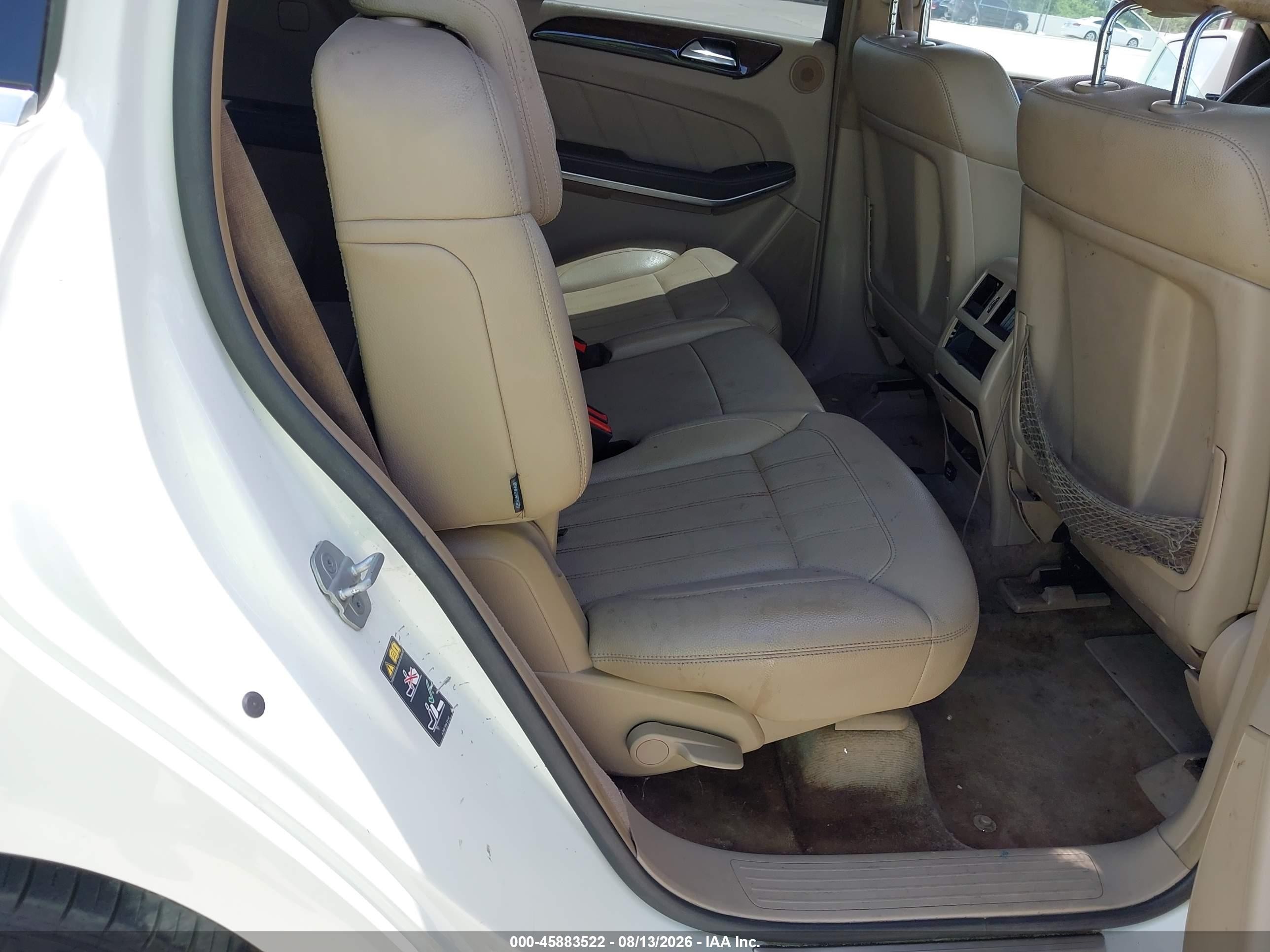 2013 Mercedes-benz Gl 450 4matic White vin: 4JGDF7CE2DA154270