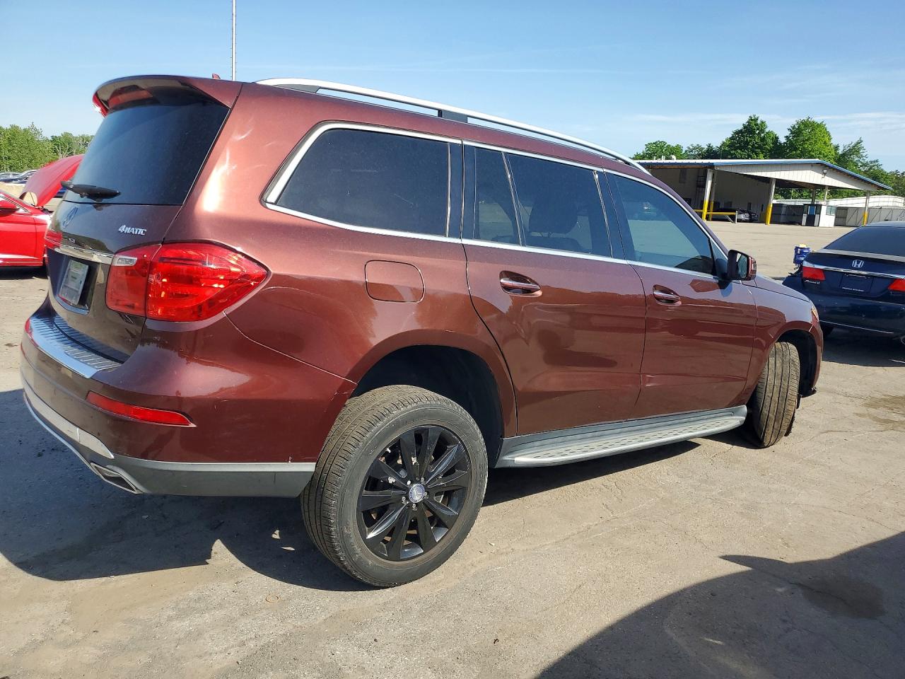 2013 Mercedes-benz Gl 450 4matic Maroon vin: 4JGDF7CE2DA163874