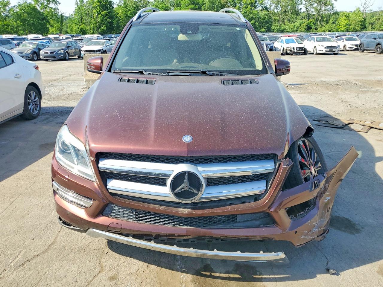 2013 Mercedes-benz Gl 450 4matic Maroon vin: 4JGDF7CE2DA163874