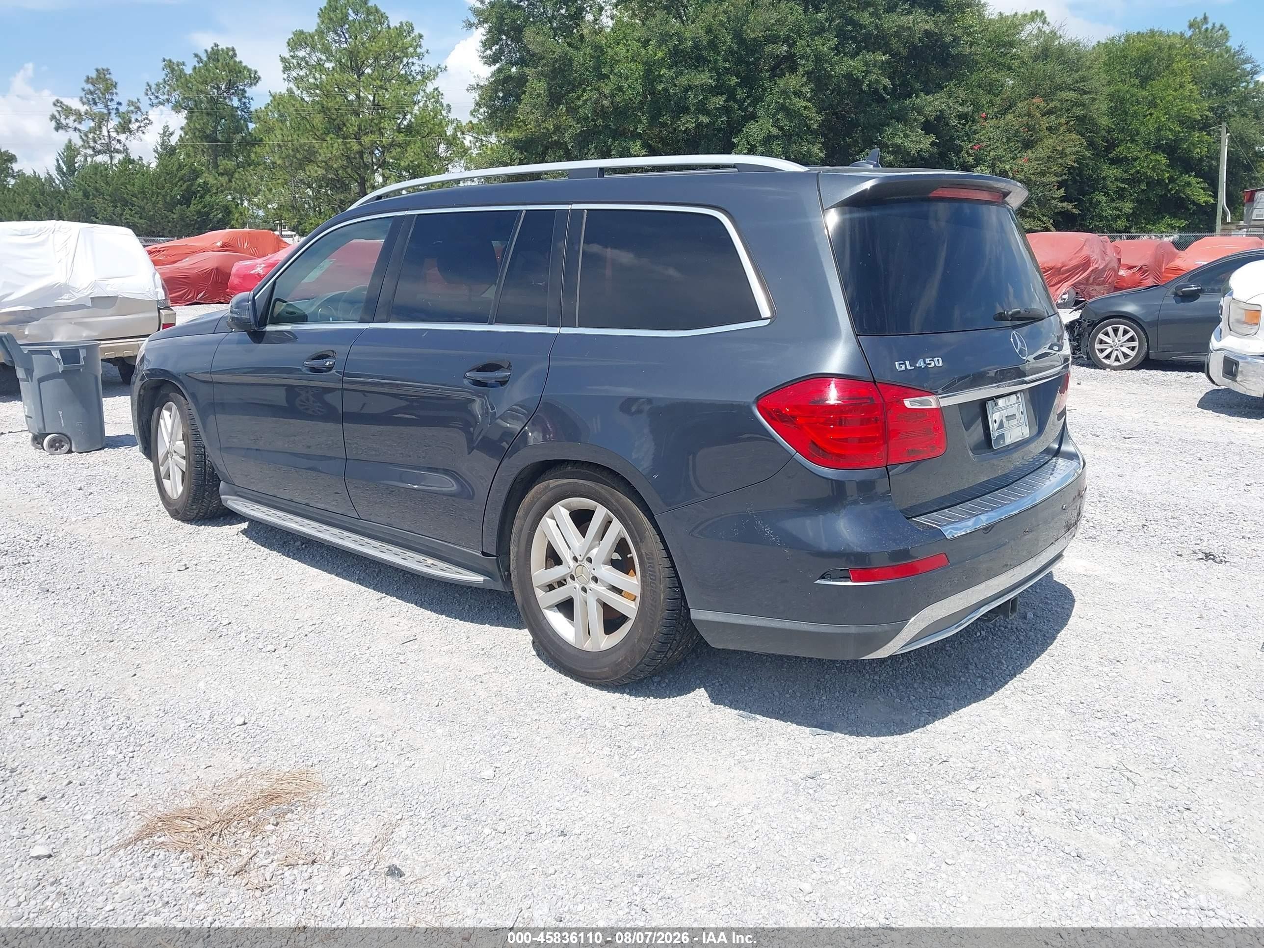 2013 Mercedes-benz Gl 450 4matic Серый vin: 4JGDF7CE2DA186894