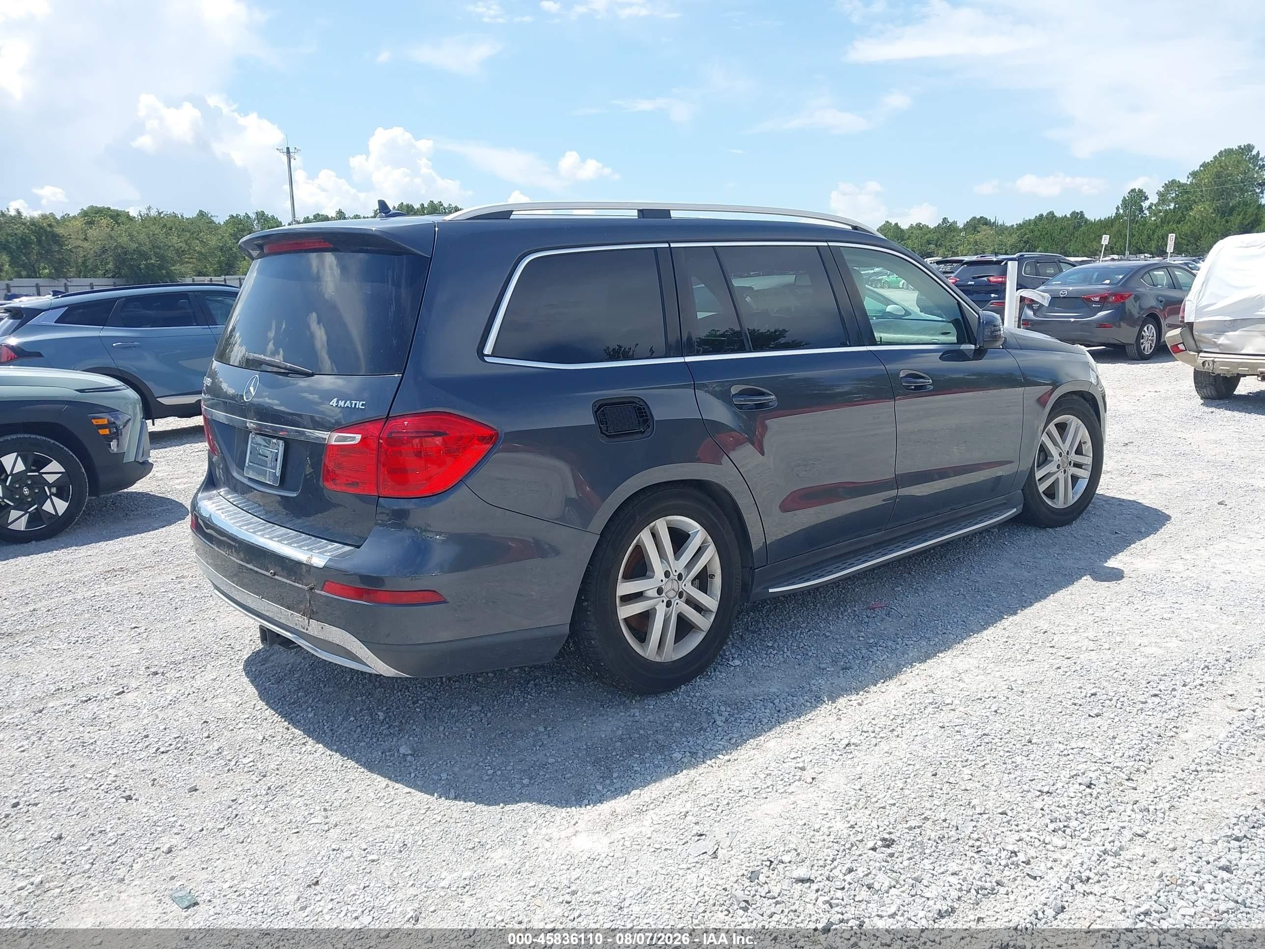 2013 Mercedes-benz Gl 450 4matic Серый vin: 4JGDF7CE2DA186894