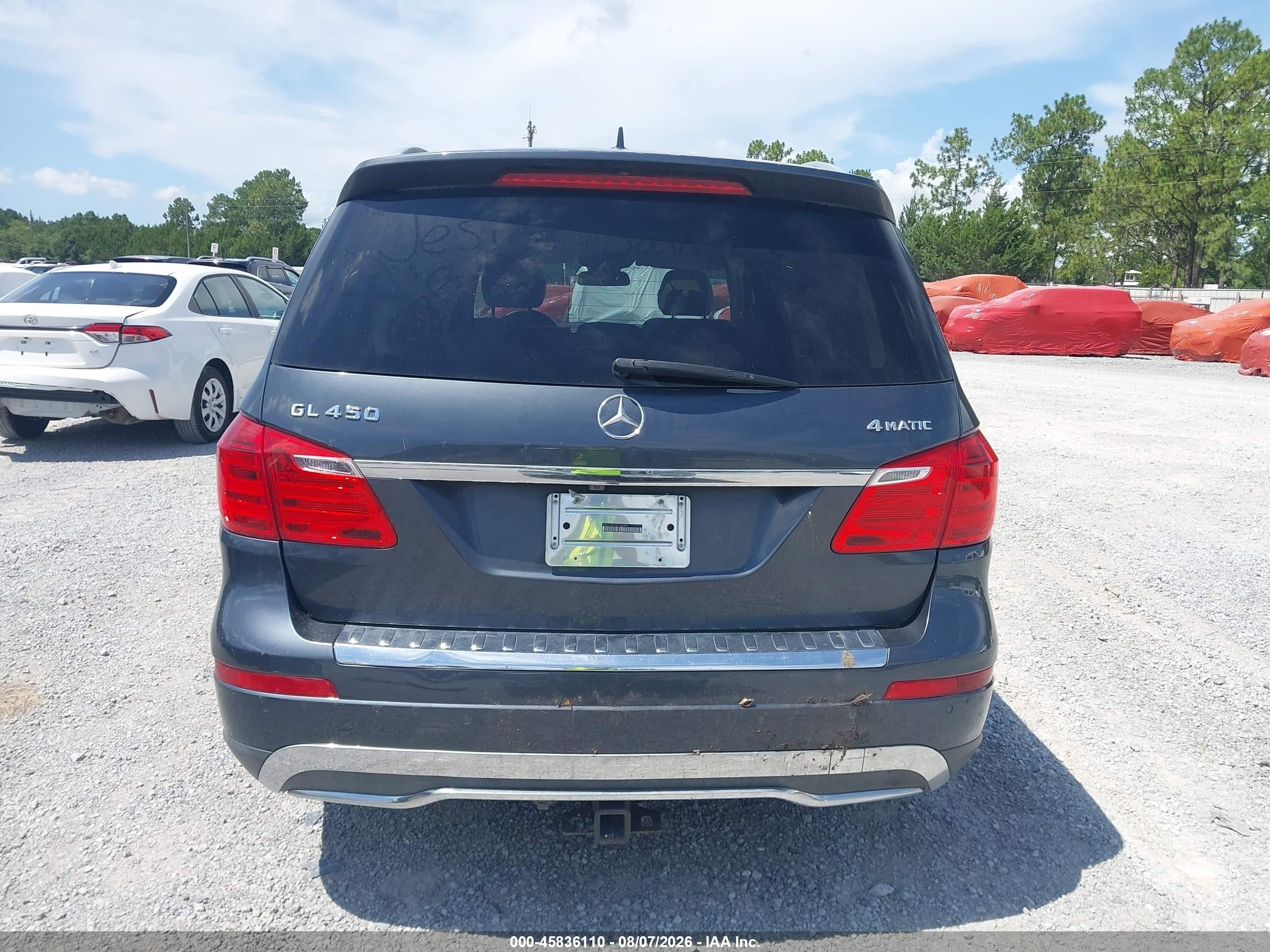 2013 Mercedes-benz Gl 450 4matic Серый vin: 4JGDF7CE2DA186894
