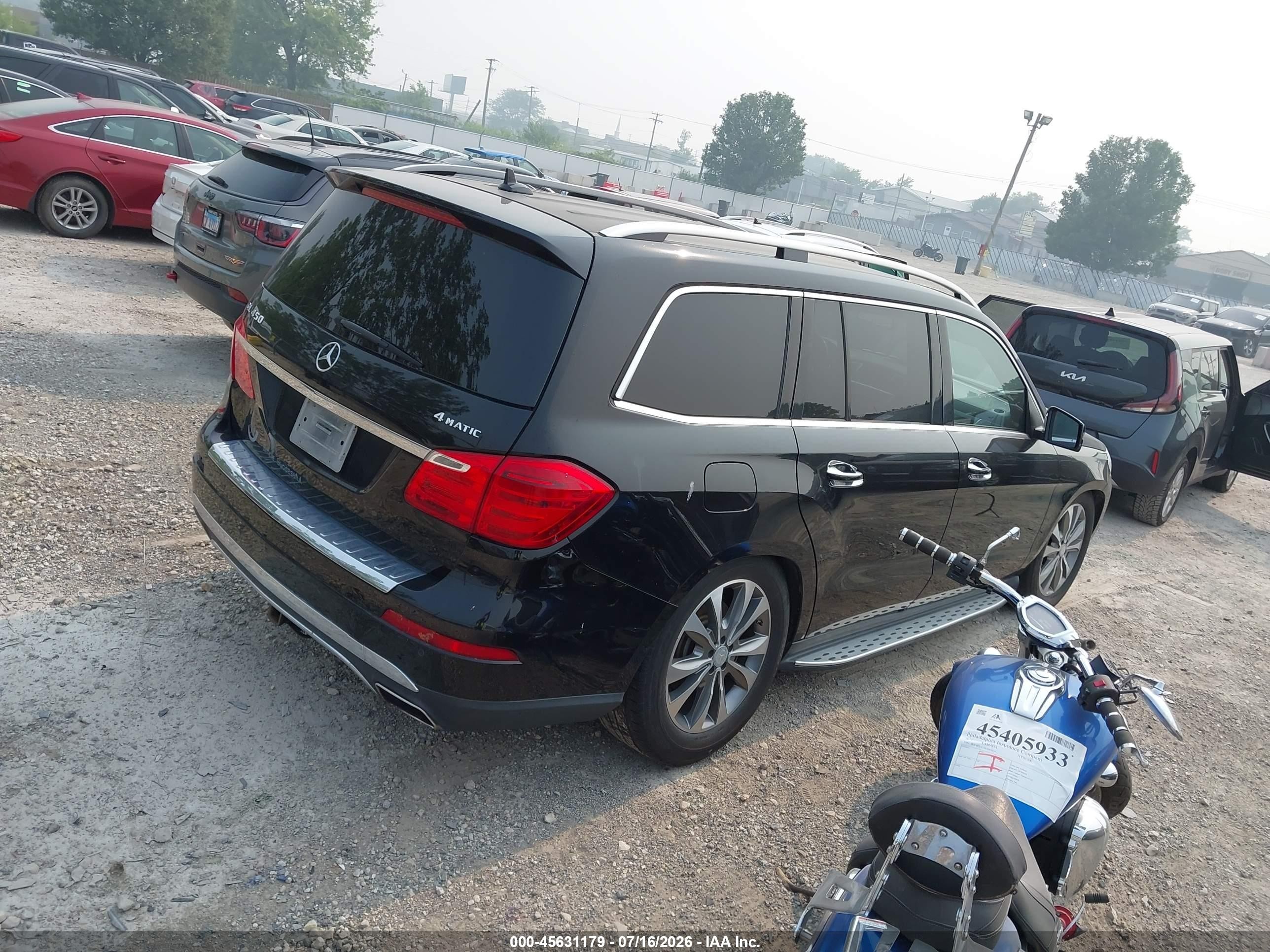 2013 Mercedes-benz Gl 450 4matic Black vin: 4JGDF7CE2DA257253