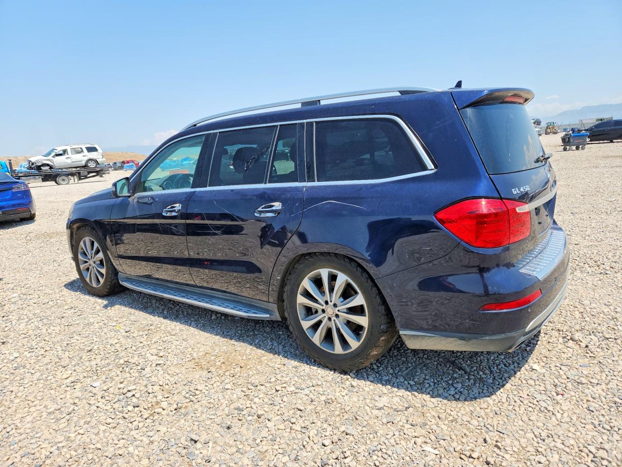 2014 Mercedes-benz Gl 450 4matic Blue vin: 4JGDF7CE2EA323754