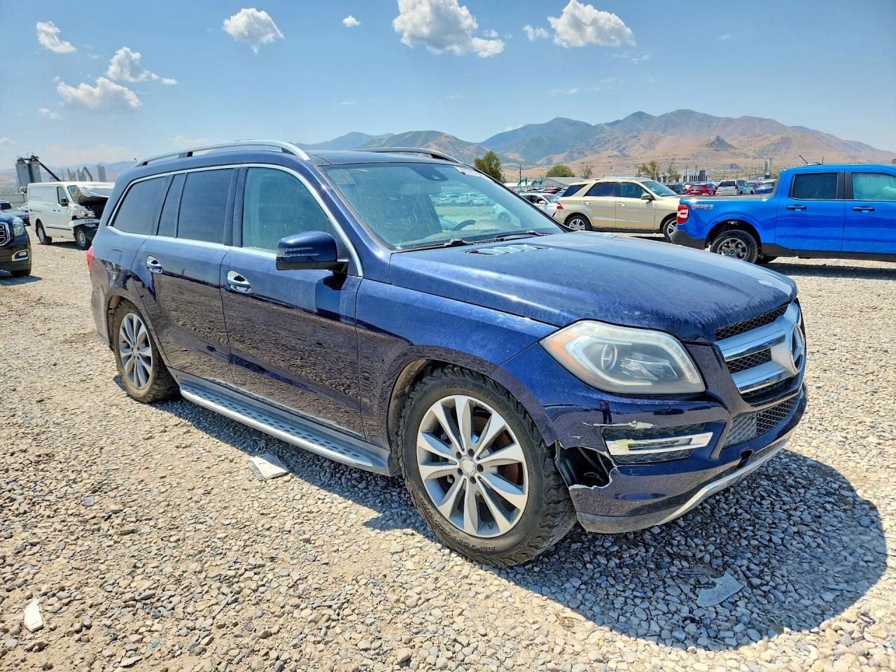 2014 Mercedes-benz Gl 450 4matic Blue vin: 4JGDF7CE2EA323754