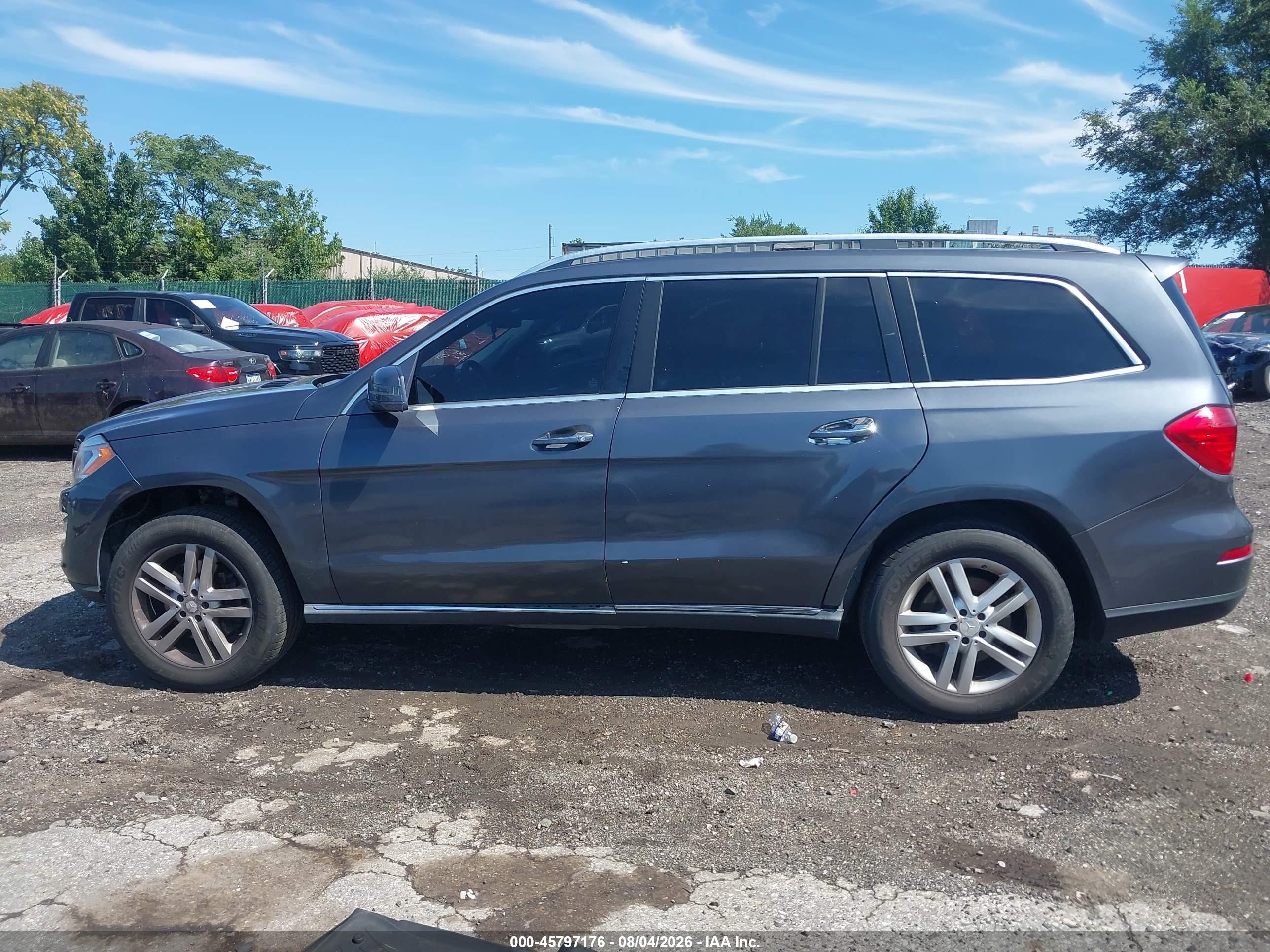2014 Mercedes-benz Gl 450 4matic Gray vin: 4JGDF7CE2EA325889