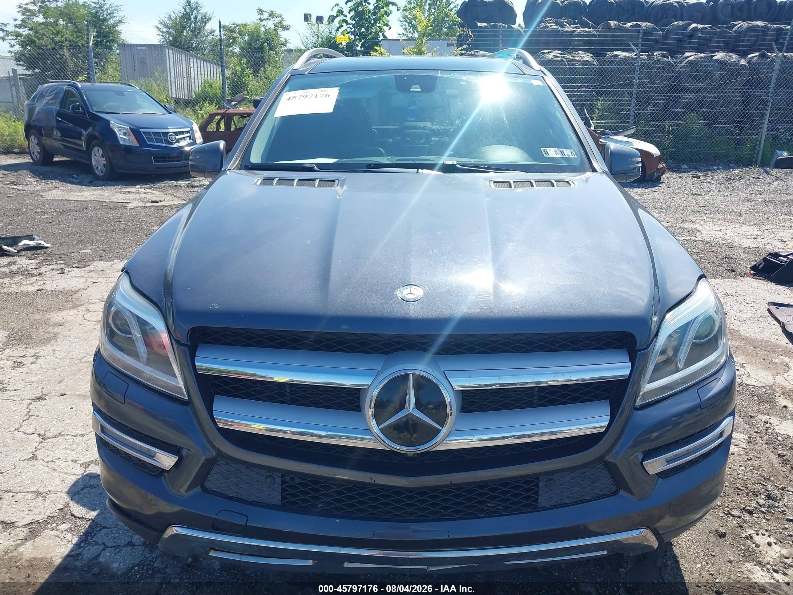 2014 Mercedes-benz Gl 450 4matic Gray vin: 4JGDF7CE2EA325889