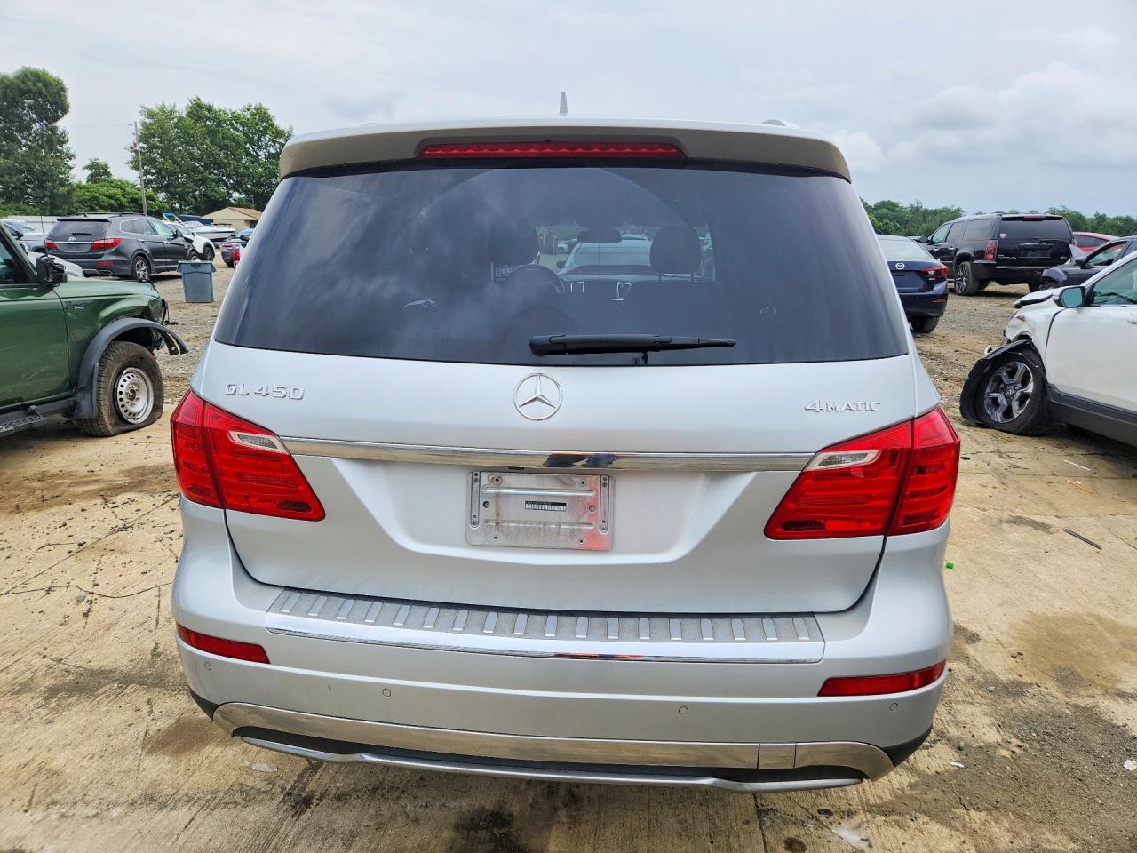 2014 Mercedes-benz Gl 450 4matic Silver vin: 4JGDF7CE2EA355989