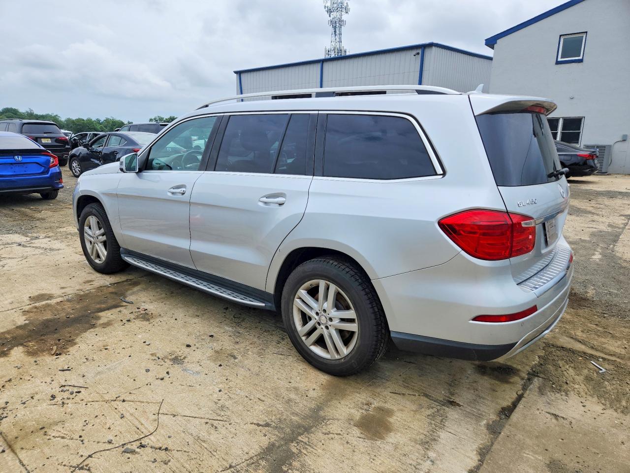 2014 Mercedes-benz Gl 450 4matic Silver vin: 4JGDF7CE2EA355989