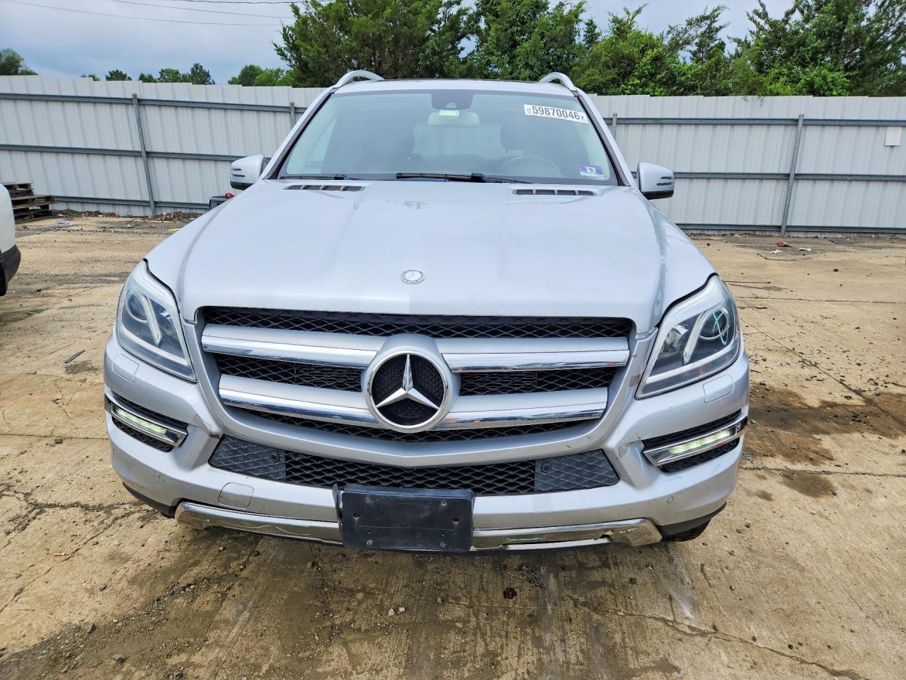 2014 Mercedes-benz Gl 450 4matic Silver vin: 4JGDF7CE2EA355989