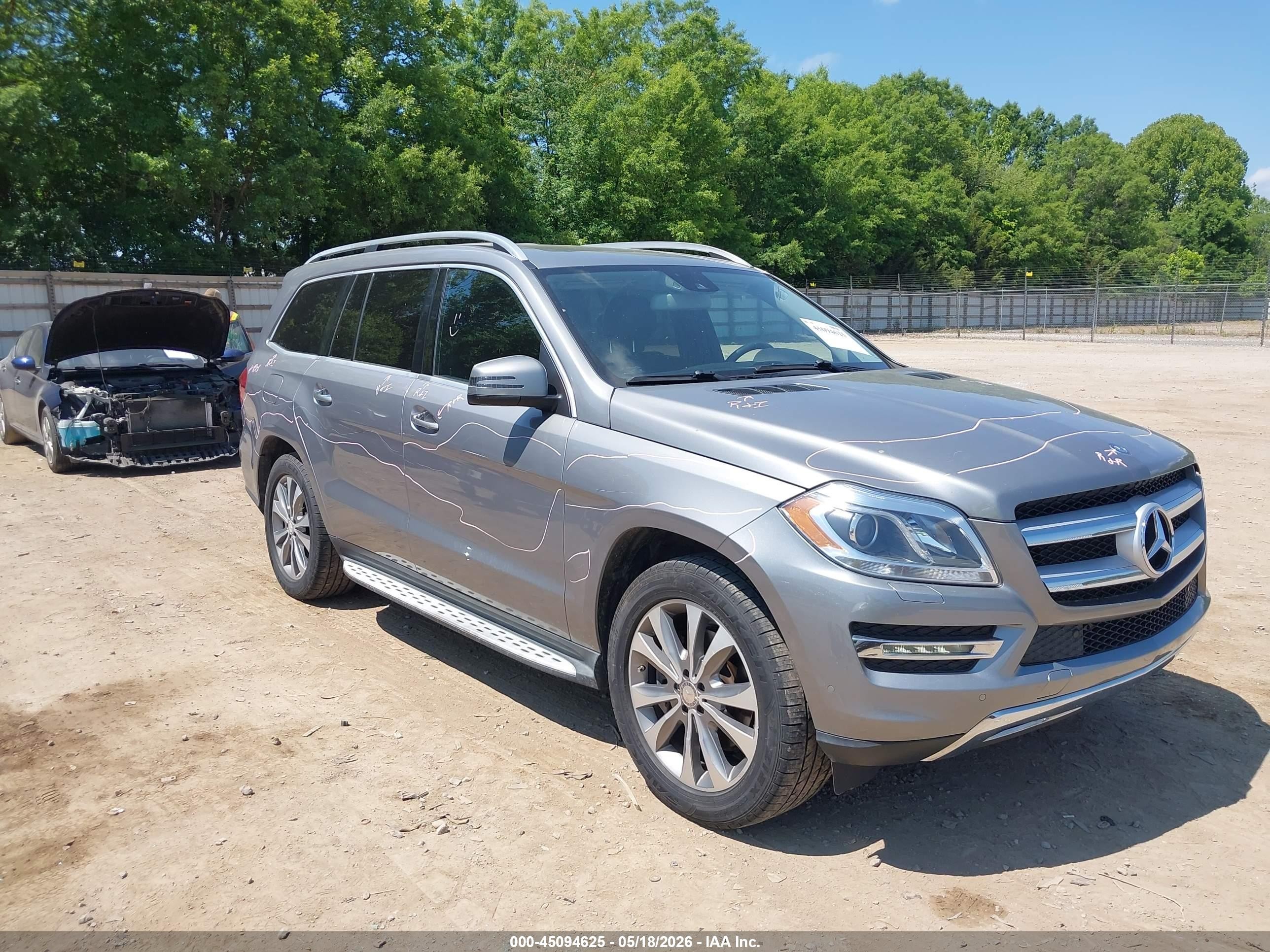 2014 Mercedes-benz Gl 450 4matic Silver vin: 4JGDF7CE2EA395389
