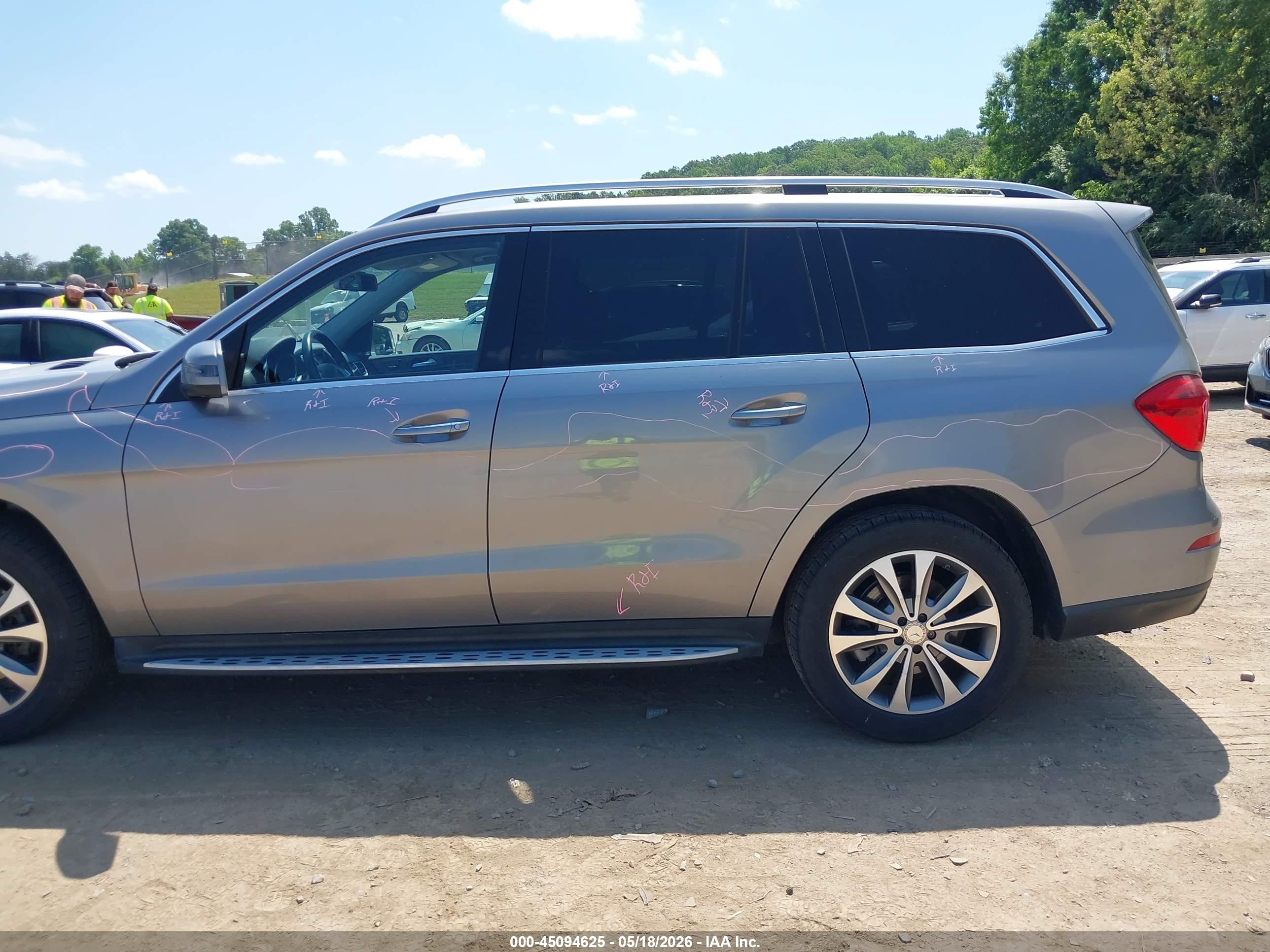 2014 Mercedes-benz Gl 450 4matic Серебряный vin: 4JGDF7CE2EA395389